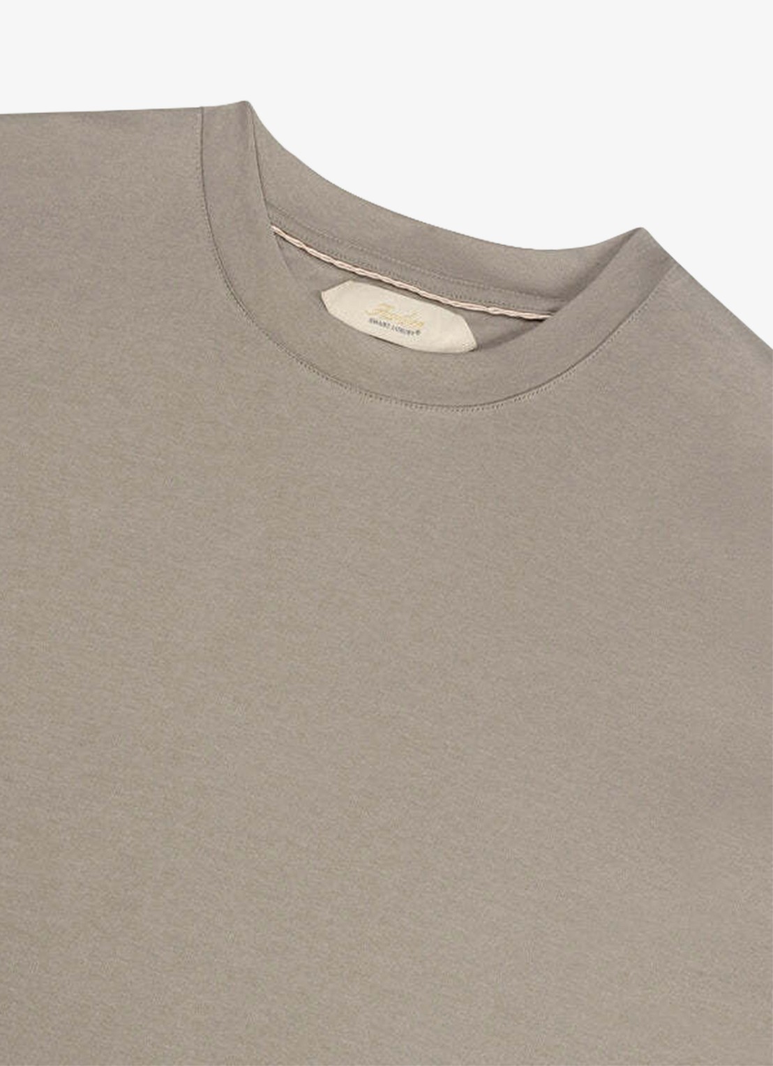 Aurélien T-shirt met ronde hals - detail 4 dark taupe-901
