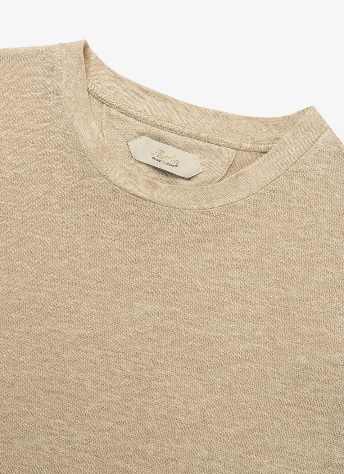 Aurélien T-shirt van linnen - detail 2 beige-260