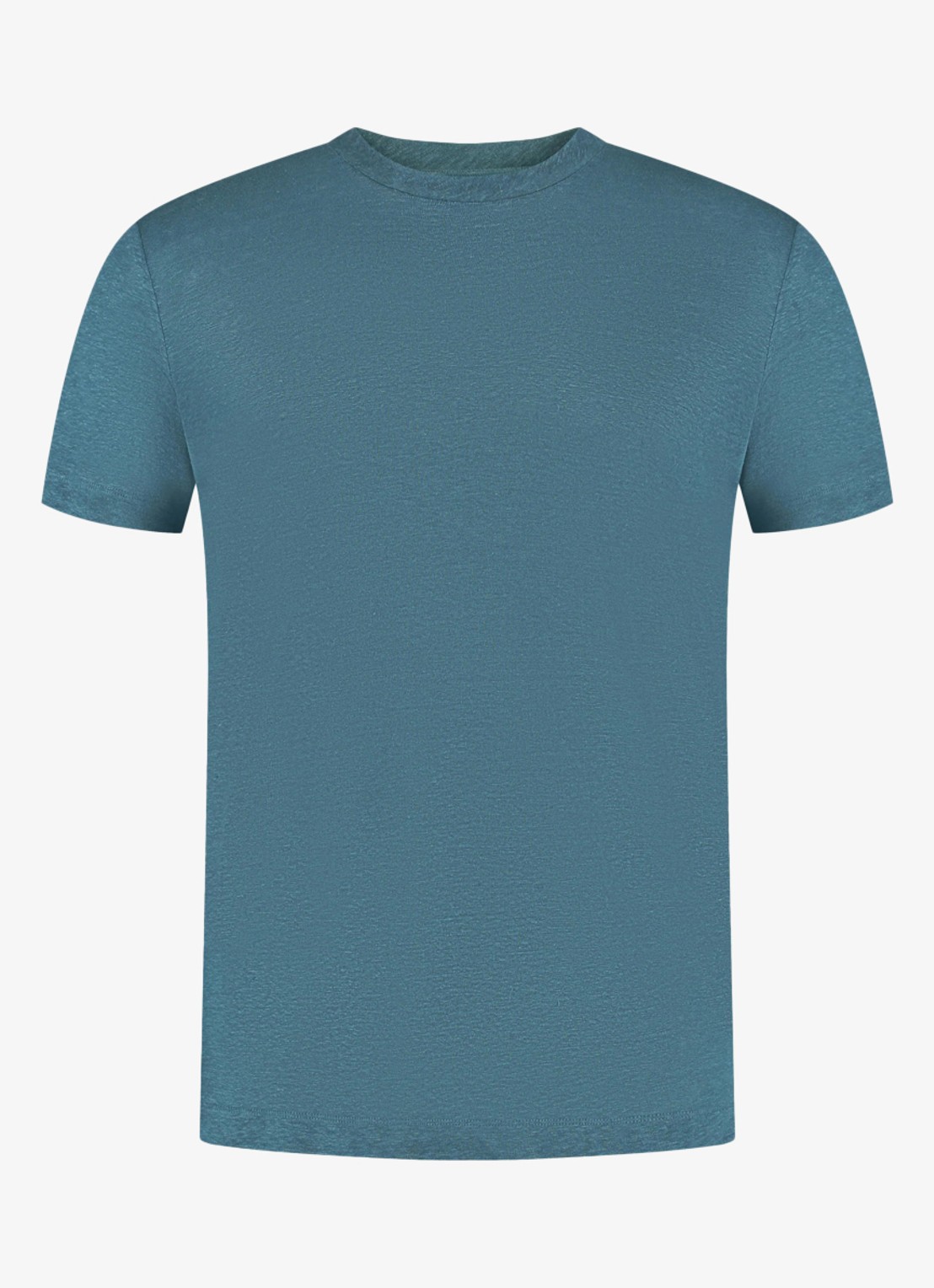 Aurélien T-shirt van linnen - voorkant sea green-301