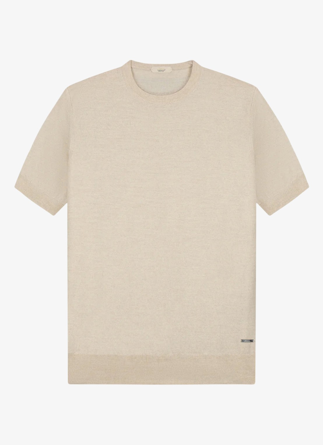 Aurélien T-shirt van merino wol - voorkant 5 light beige-271
