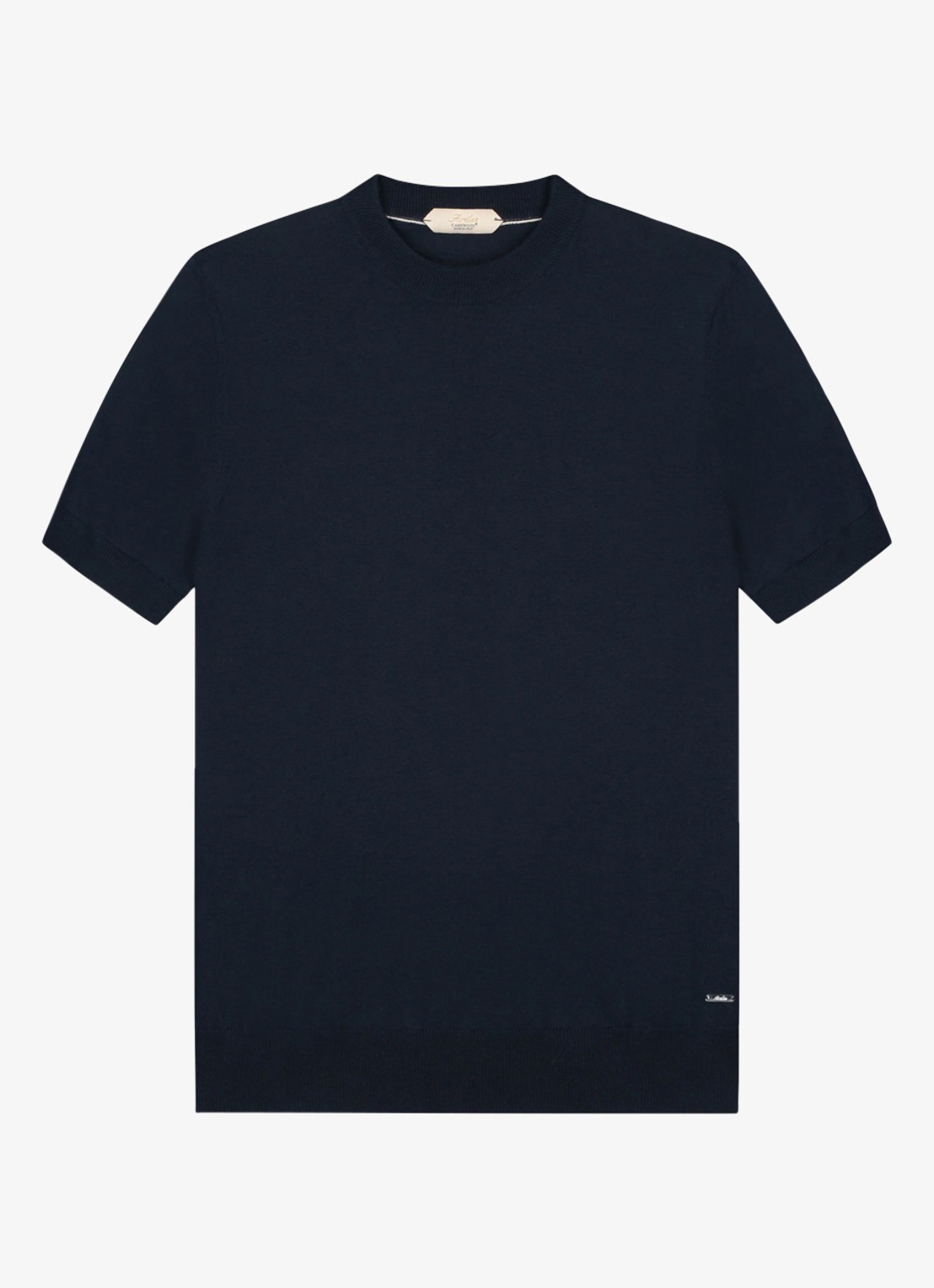 Aurélien T-shirt van merino wol - voorkant navy-410