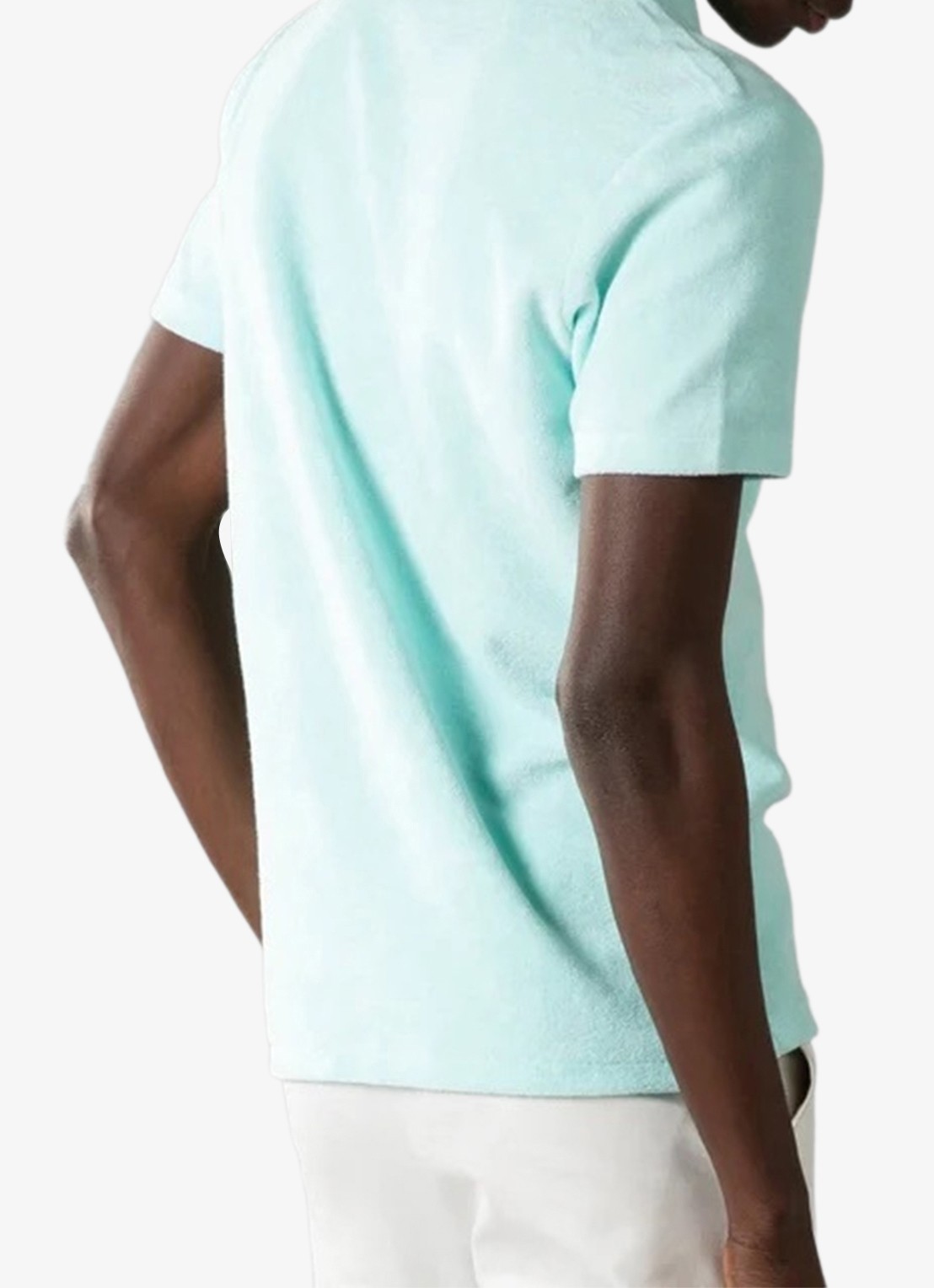 Aurélien Terry regular fit polo van badstof - achterkant 4 mint-346