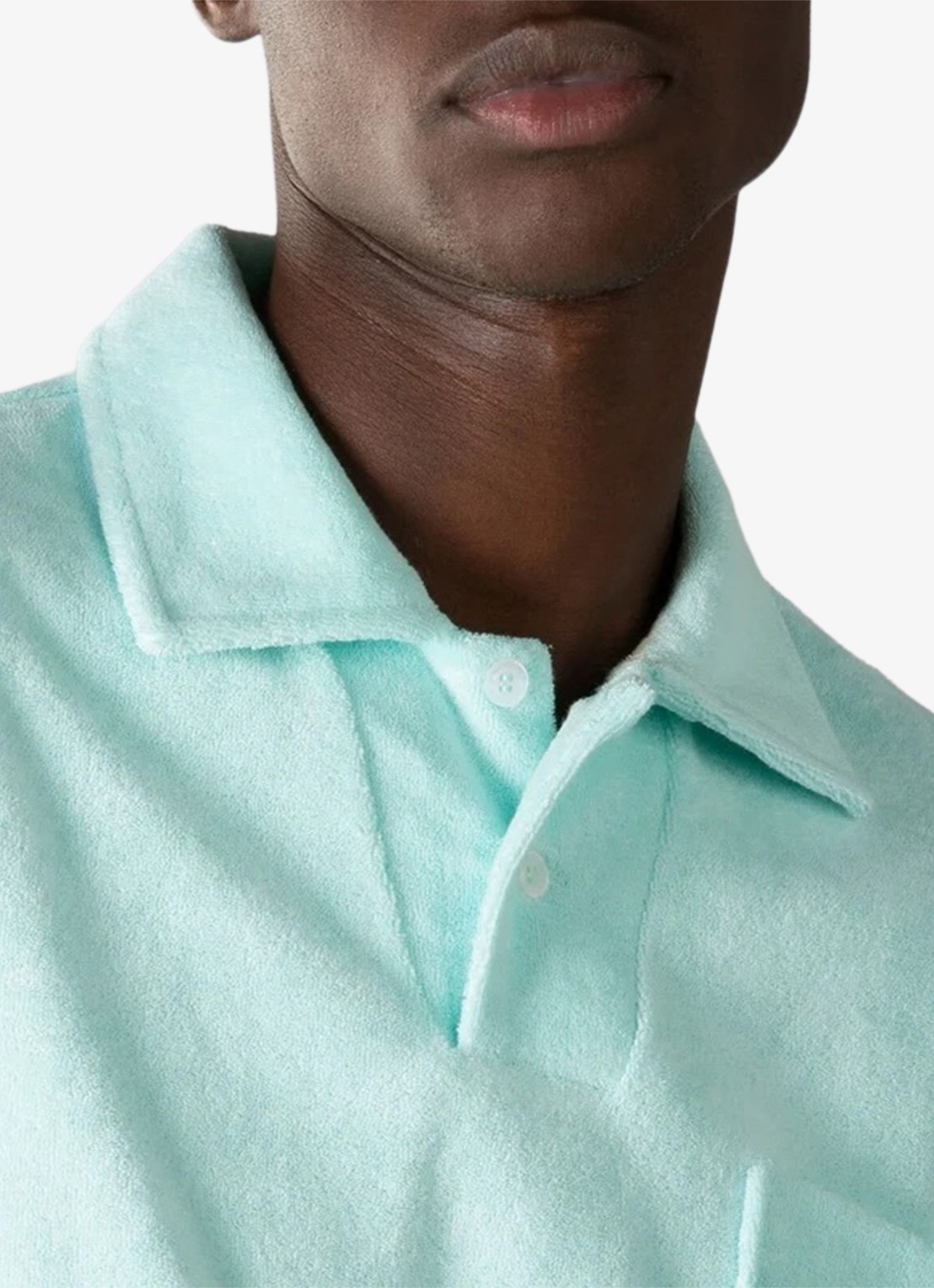 Aurélien Terry regular fit polo van badstof - detail 2 mint-346