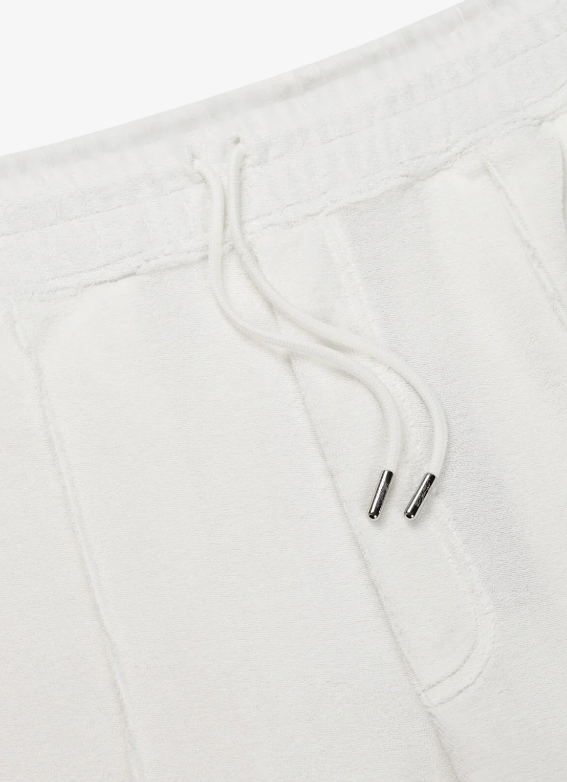 Aurélien Terry tapered fit pantalon van badstof - detail 2 white-110