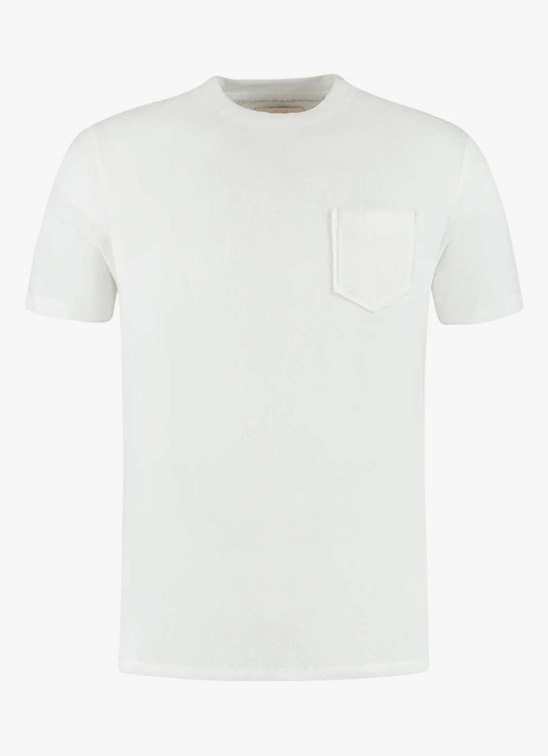 Aurélien Terry Towelling T-Shirt - voorkant 5 petrol-460 / blauw