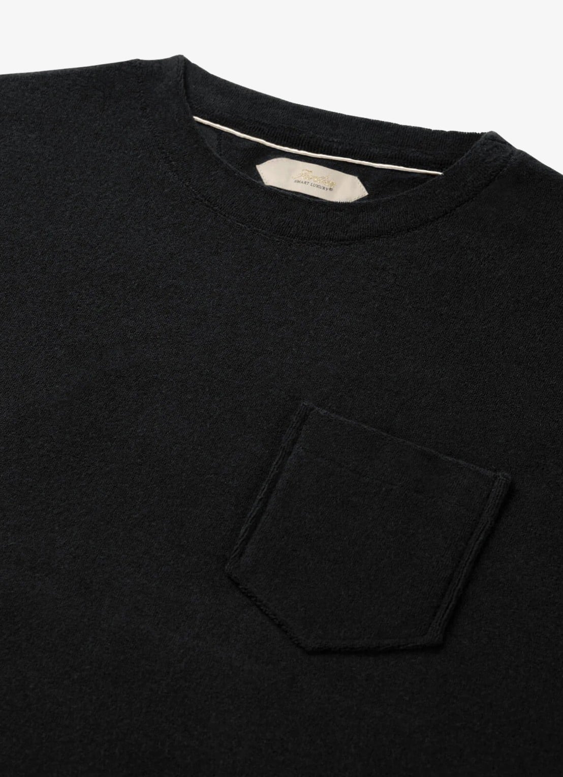 Aurélien Terry Towelling T-Shirt - detail 5 zwart