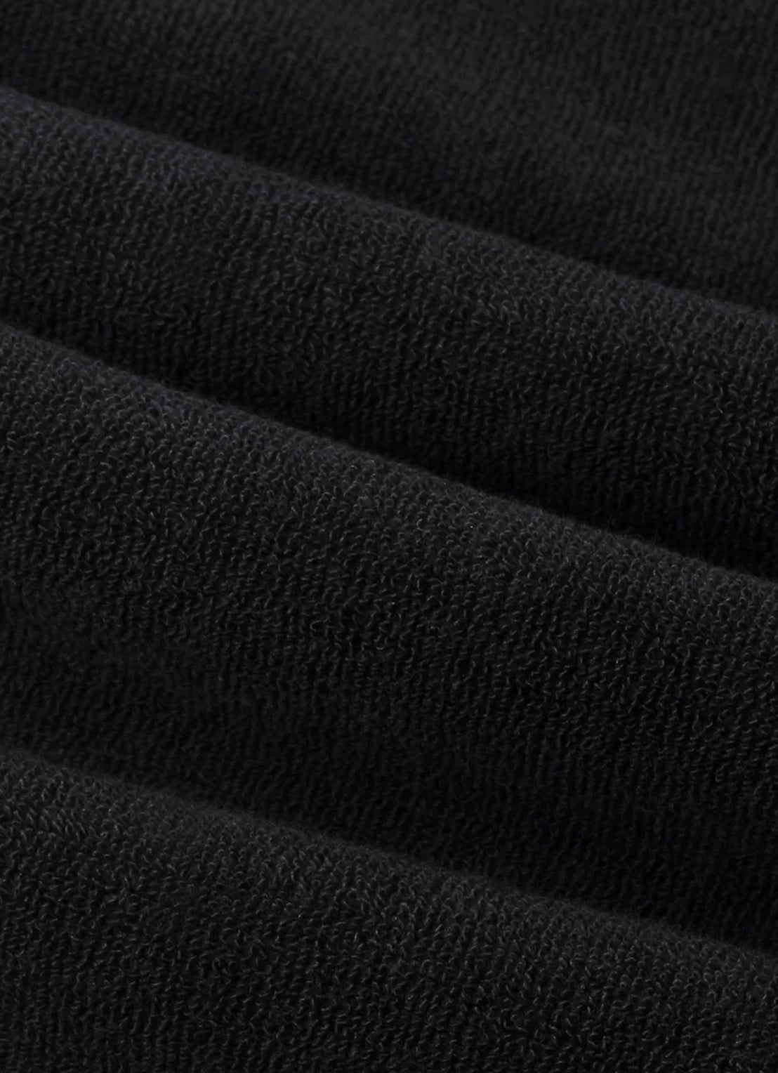 Aurélien Terry Towelling T-Shirt - detail 6 zwart