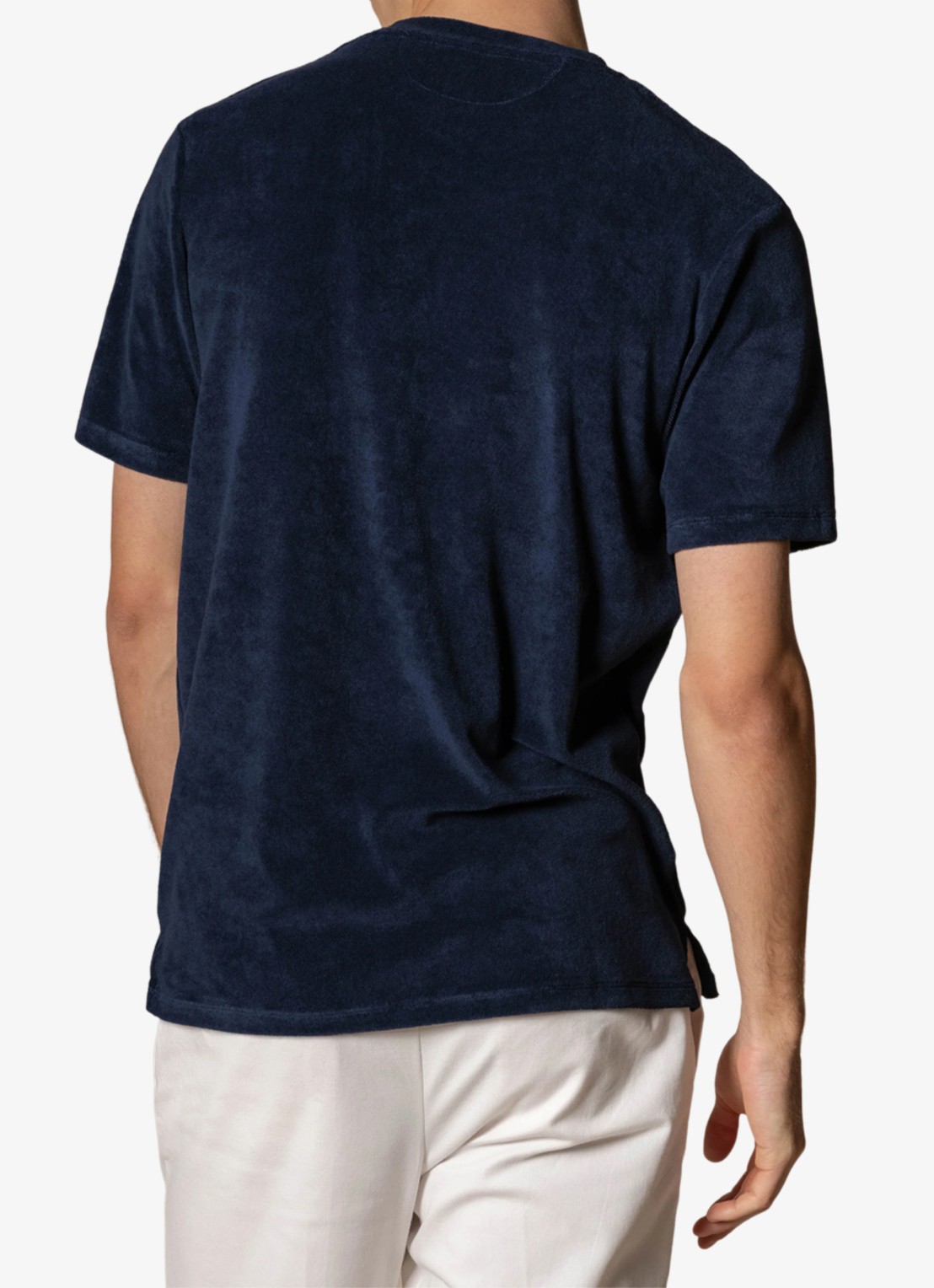 Aurélien Terry Towelling T-Shirt - achterkant navy-410