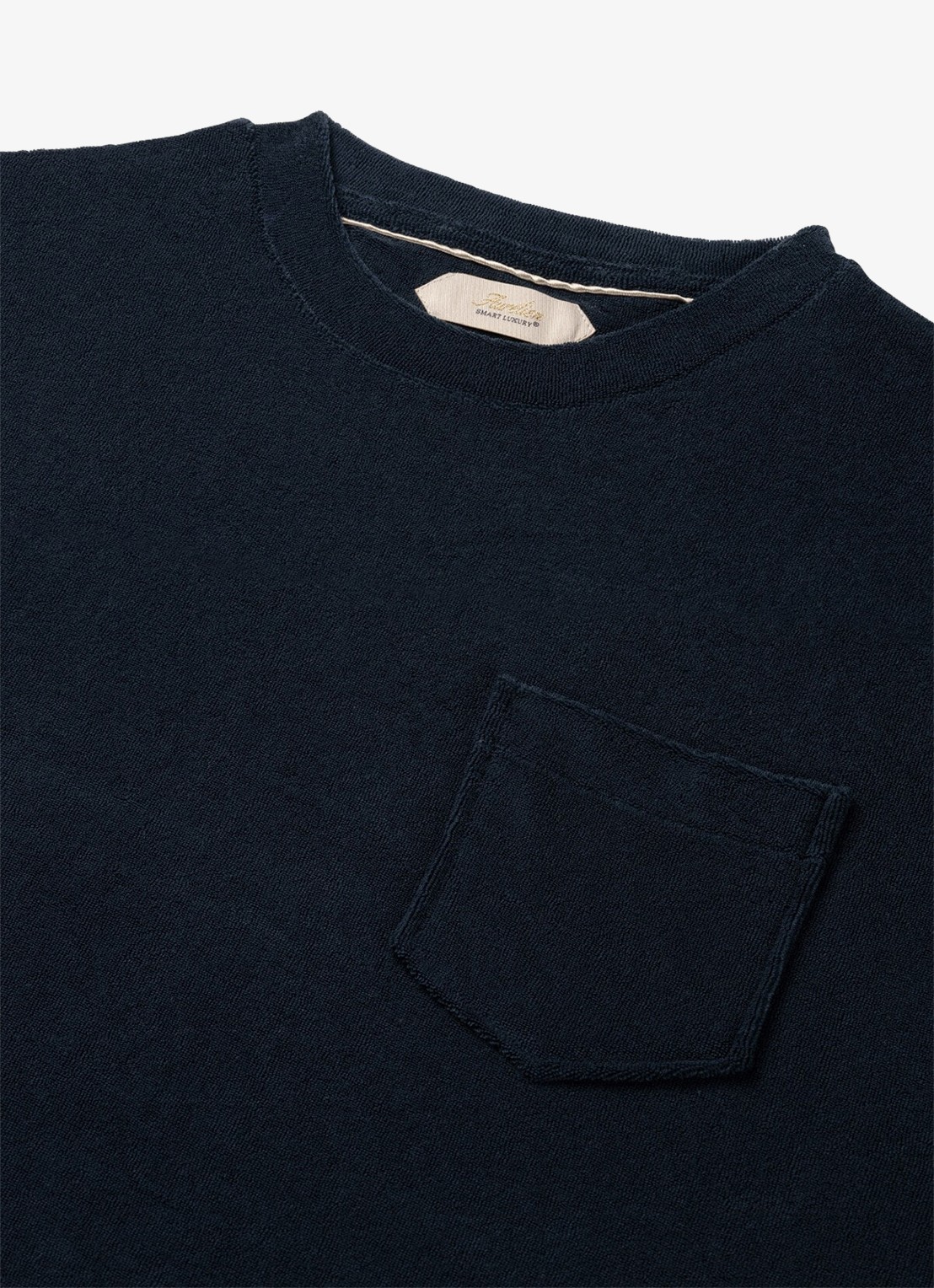 Aurélien Terry Towelling T-Shirt - detail 2 dark beige-251 / beige