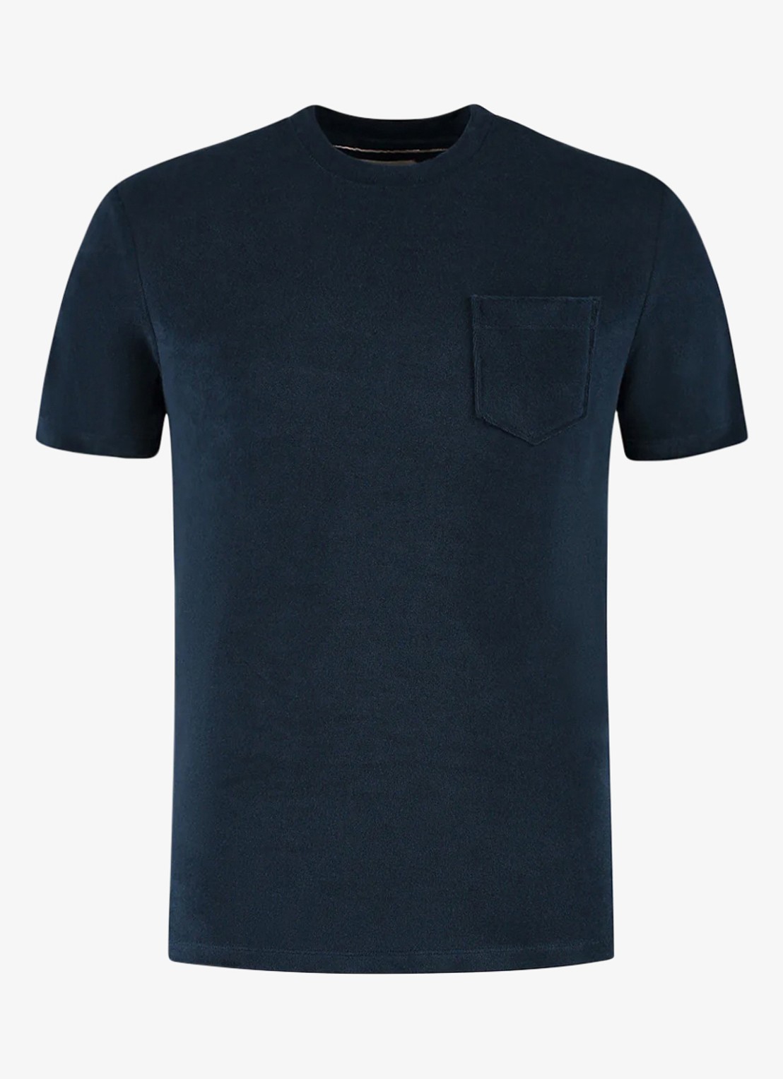 Aurélien Terry Towelling T-Shirt - voorkant 6 navy-410