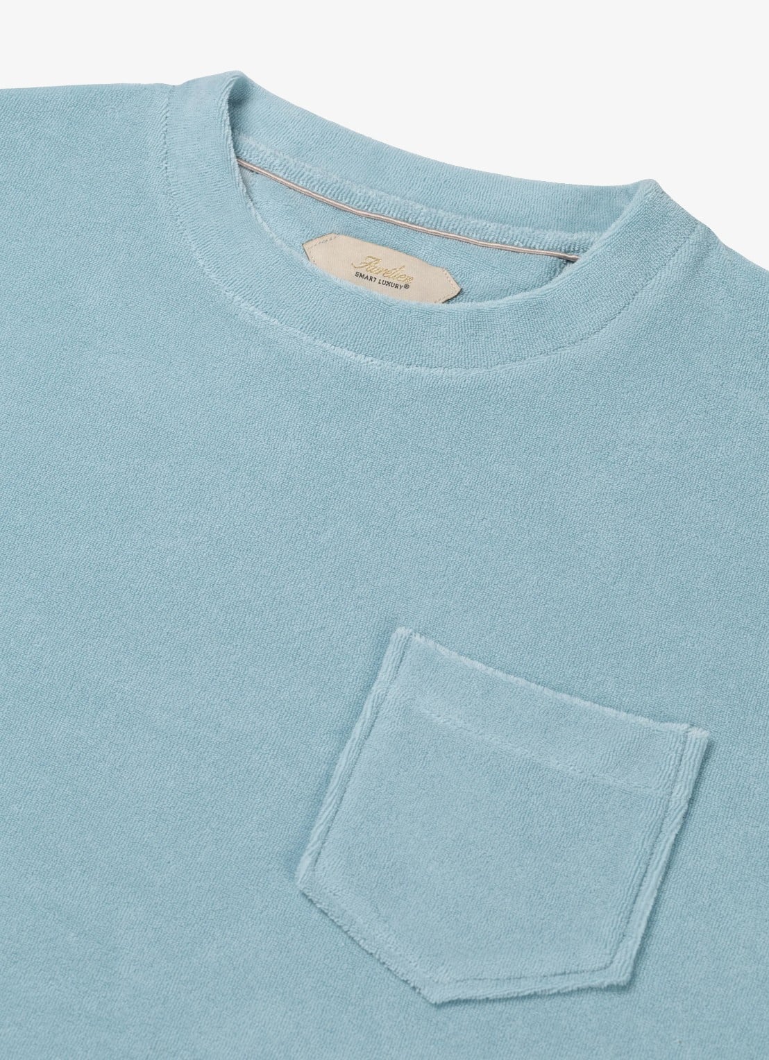 Aurélien Terry Towelling T-Shirt - detail 5 turquoise