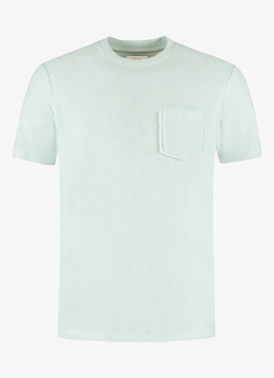 Aurélien Terry Towelling T-Shirt - voorkant 3 chocolate-201 / bruin