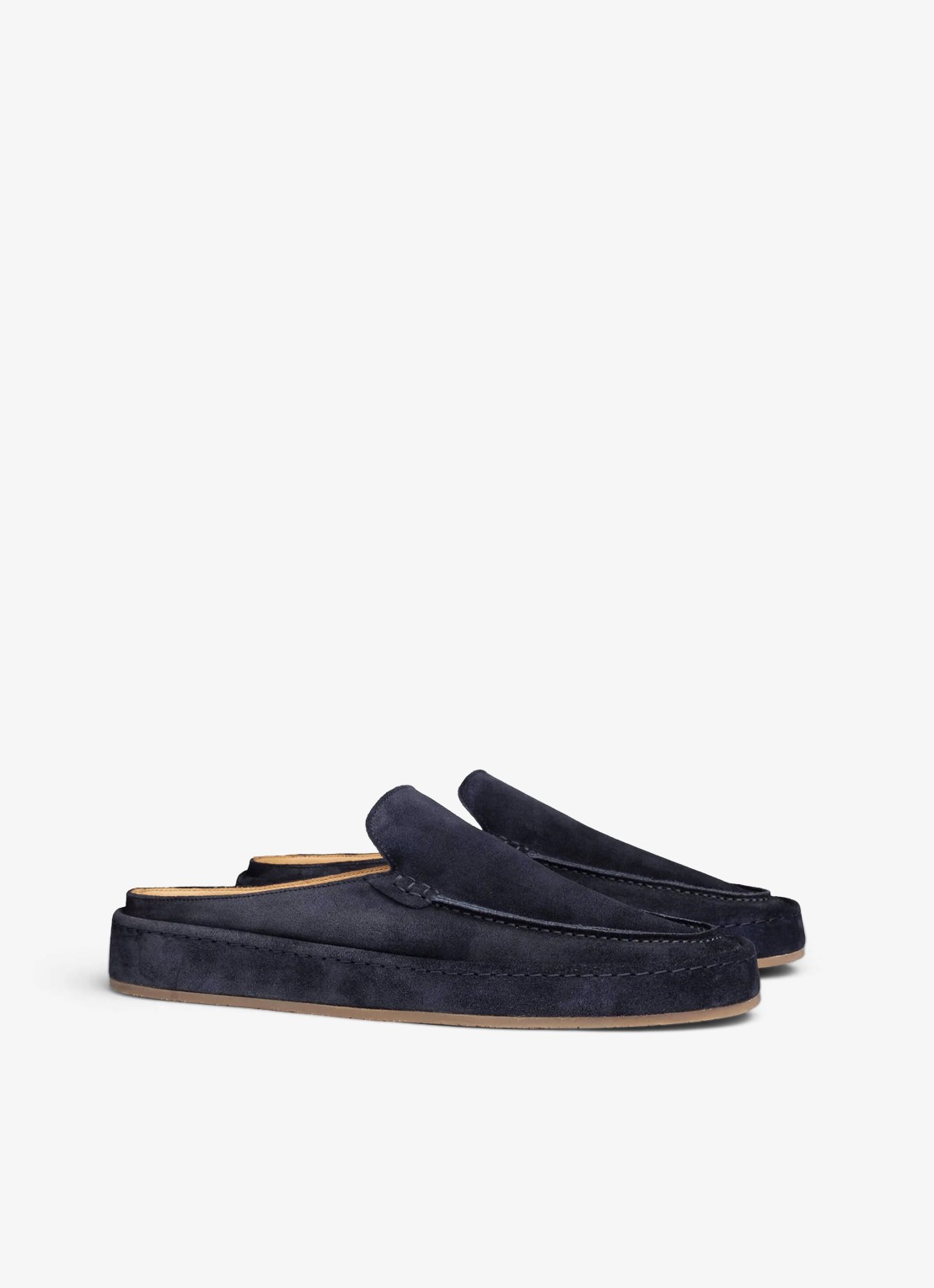 Aurélien Voyager loafer van suède - detail 2 navy-410 / blauw