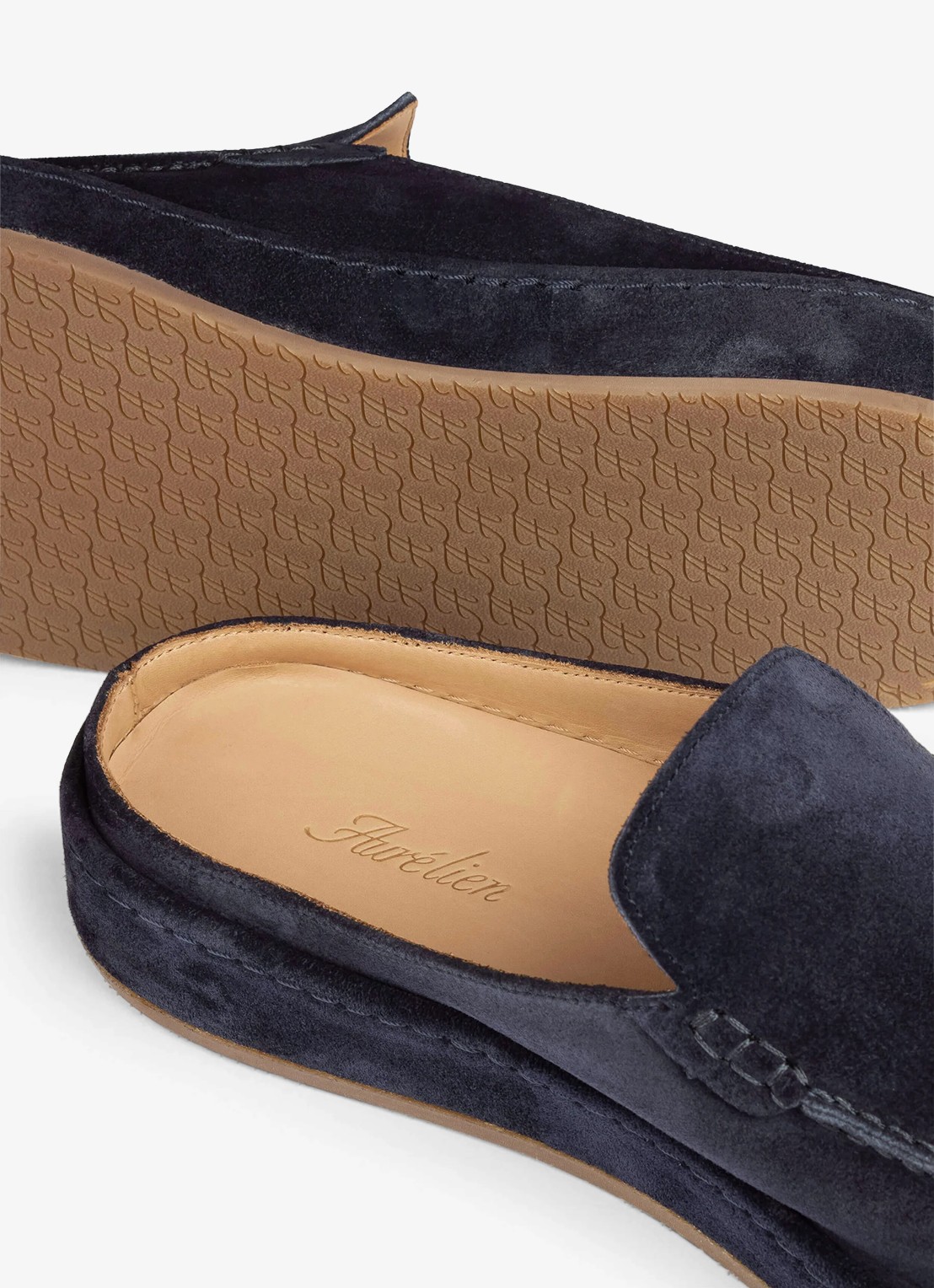 Aurélien Voyager loafer van suède - detail 3 navy-410 / blauw