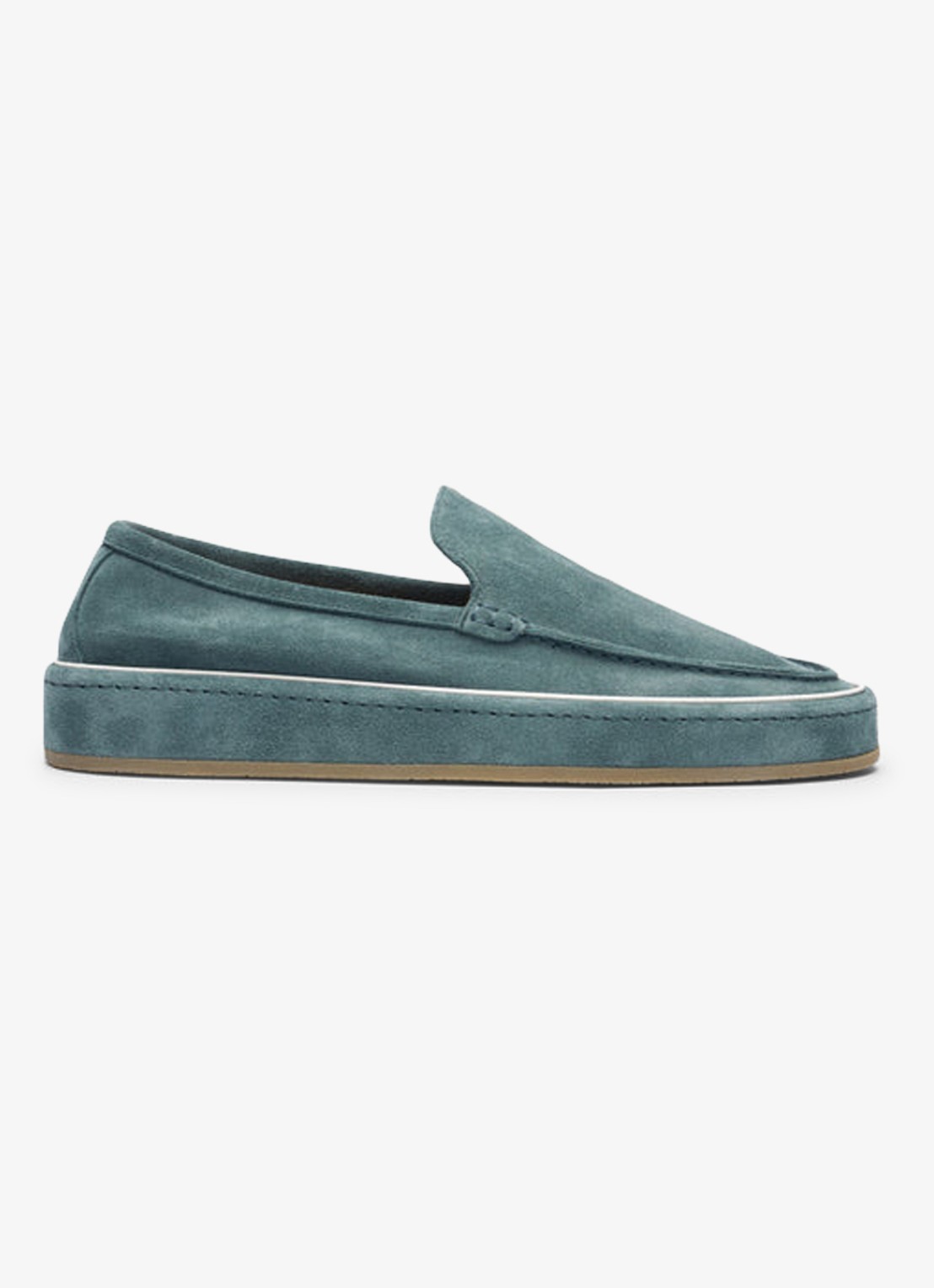 Aurélien Voyager loafer van suède - voorkant 3 sea green-301