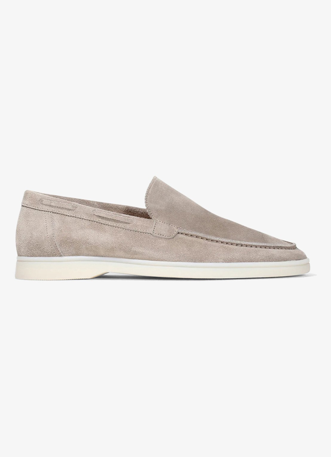 Aurélien Yacht loafer van suède - voorkant 5 light grey-50