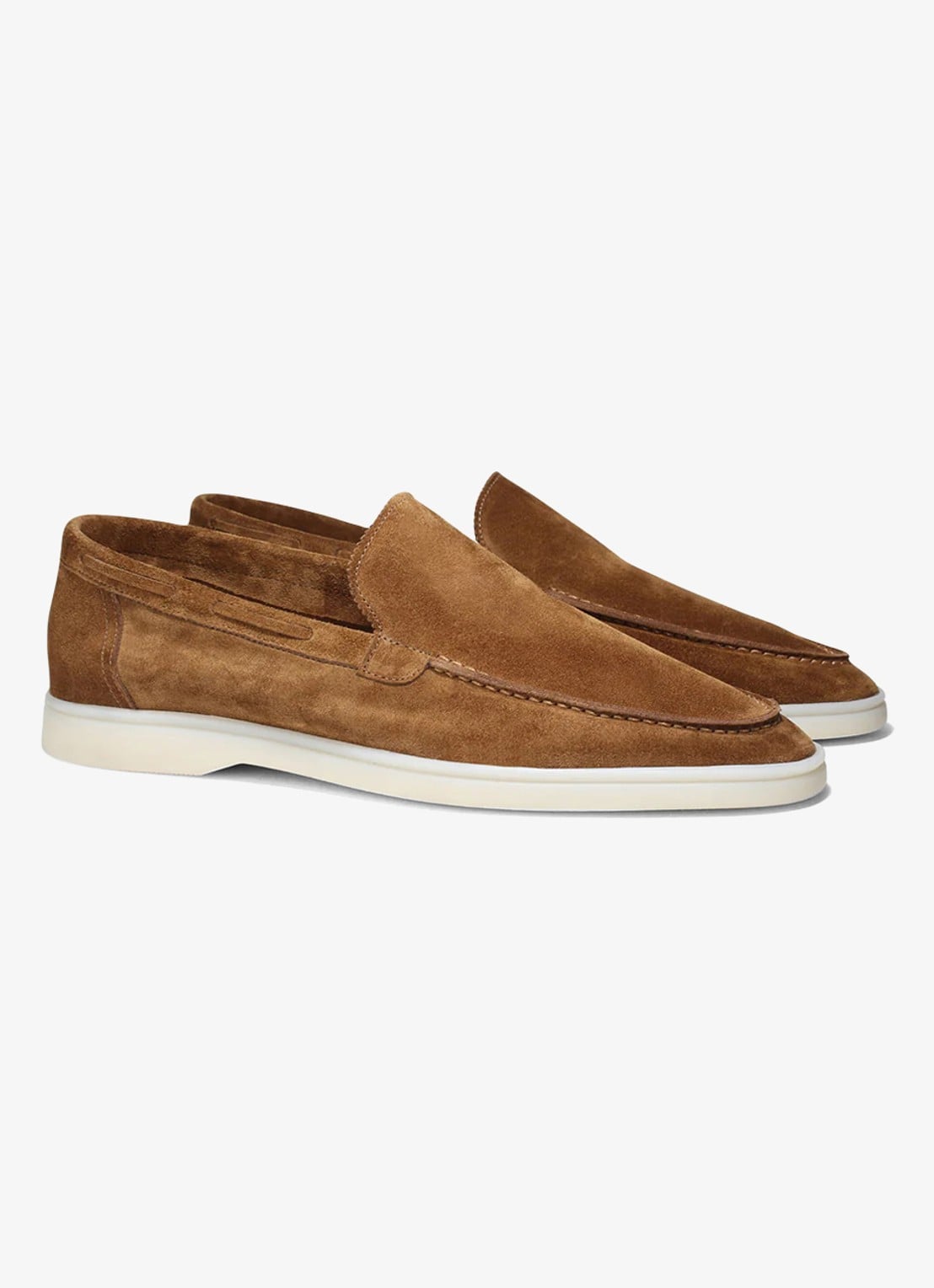 Aurélien Yacht loafer van suède - detail caramel-261 / goud