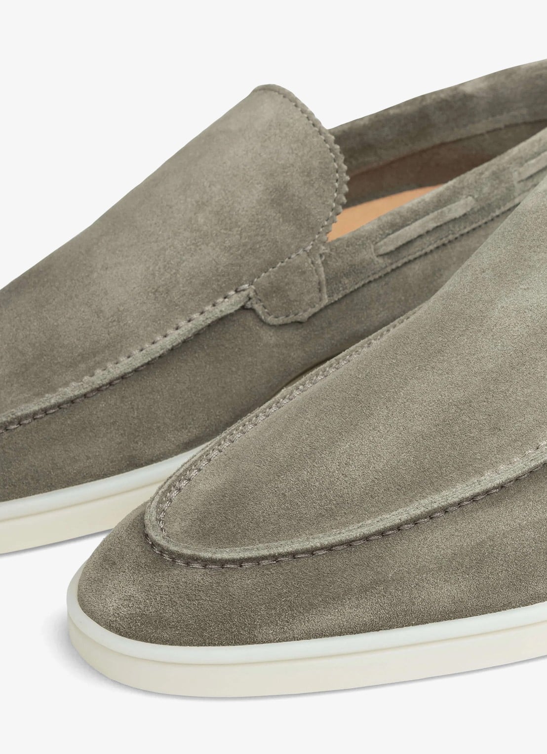 Aurélien Yacht loafer van suède - detail 6 pistache-340 / lichtgroen