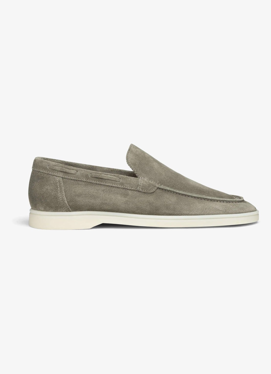Aurélien Yacht loafer van suède - voorkant pistache-340 / lichtgroen