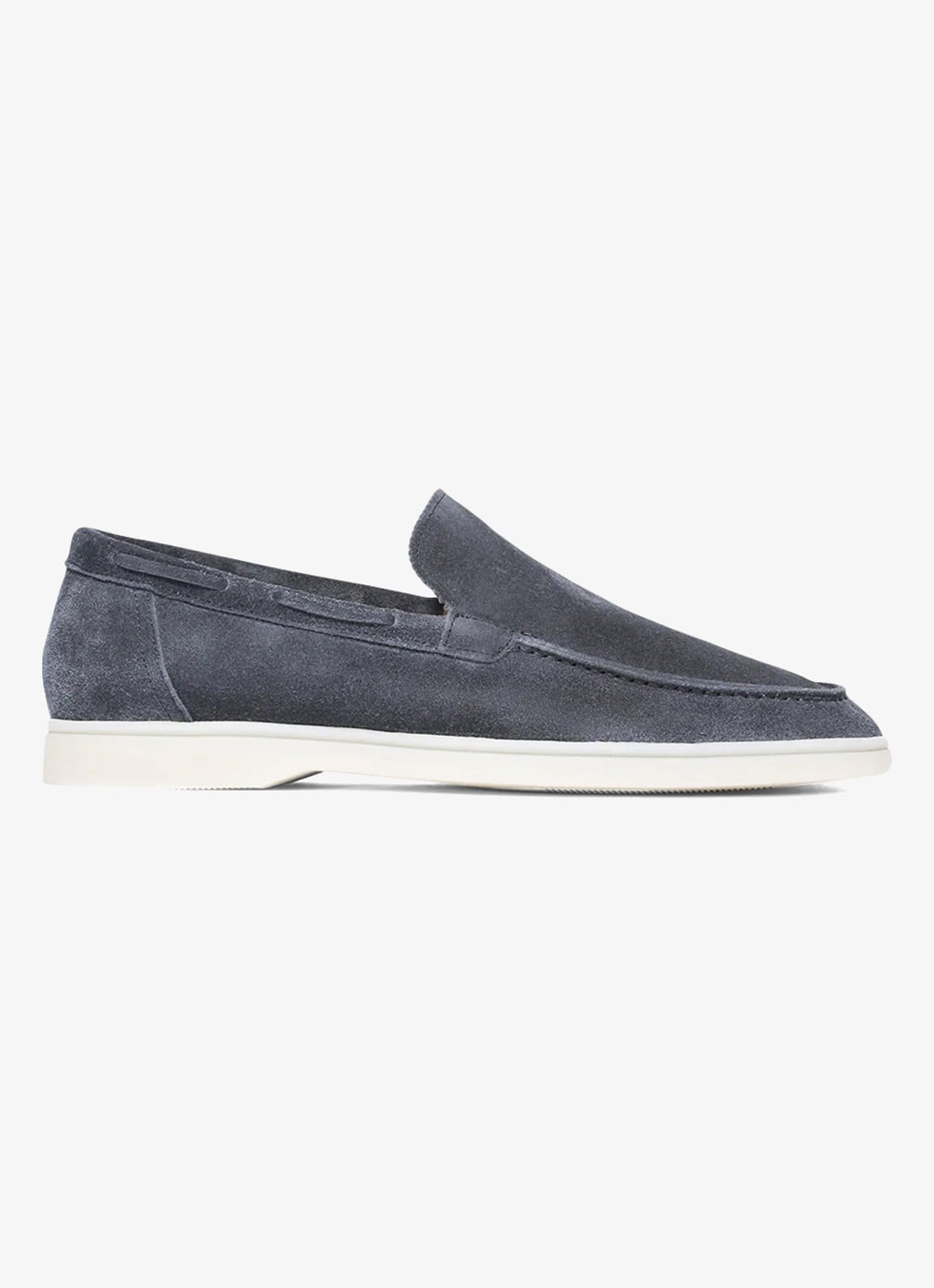 Aurélien Yacht loafer van suède - voorkant steel blue-400 / blauw
