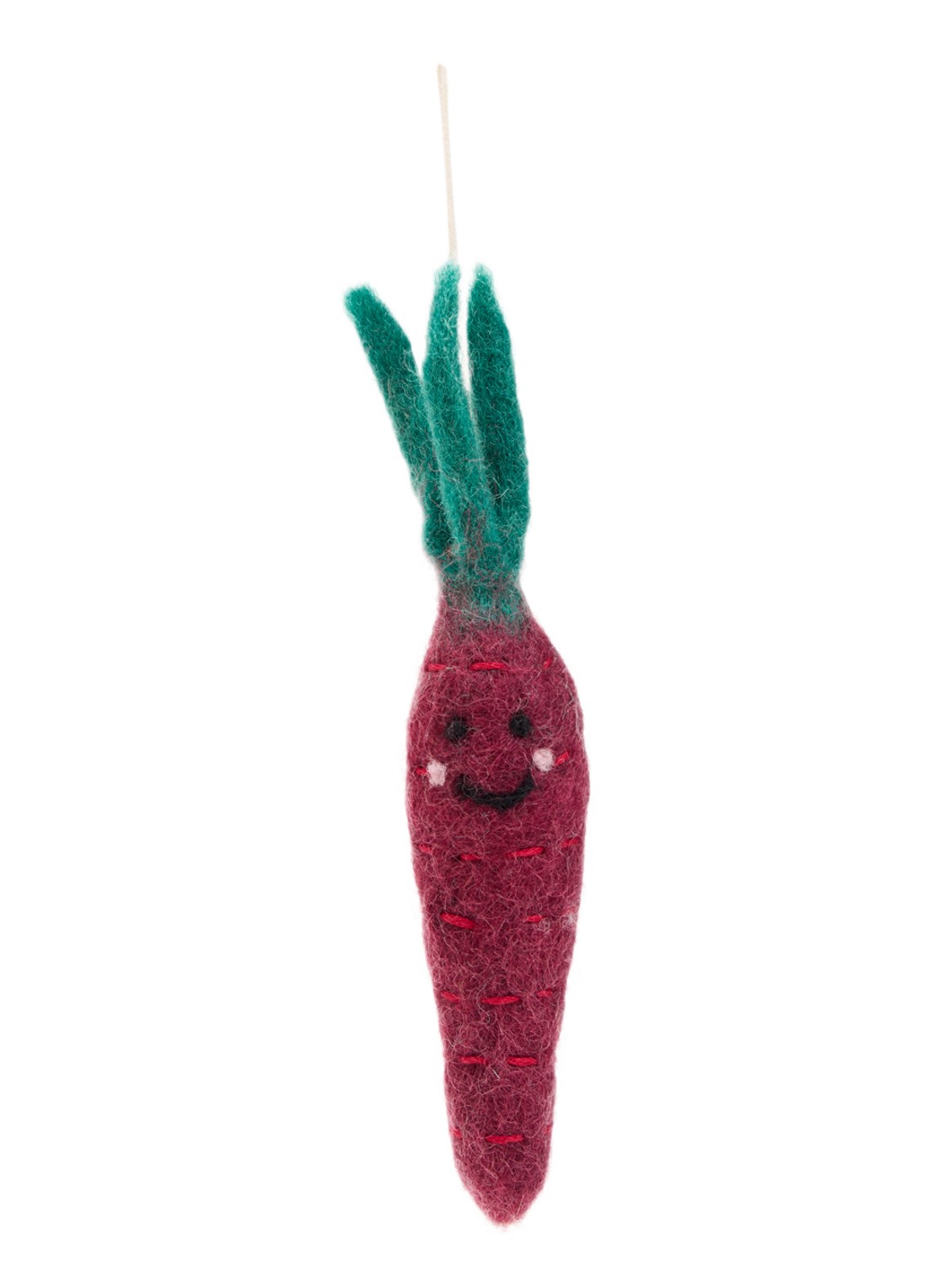 Aveva Carrot little hangings decoratie  - voorkant rood