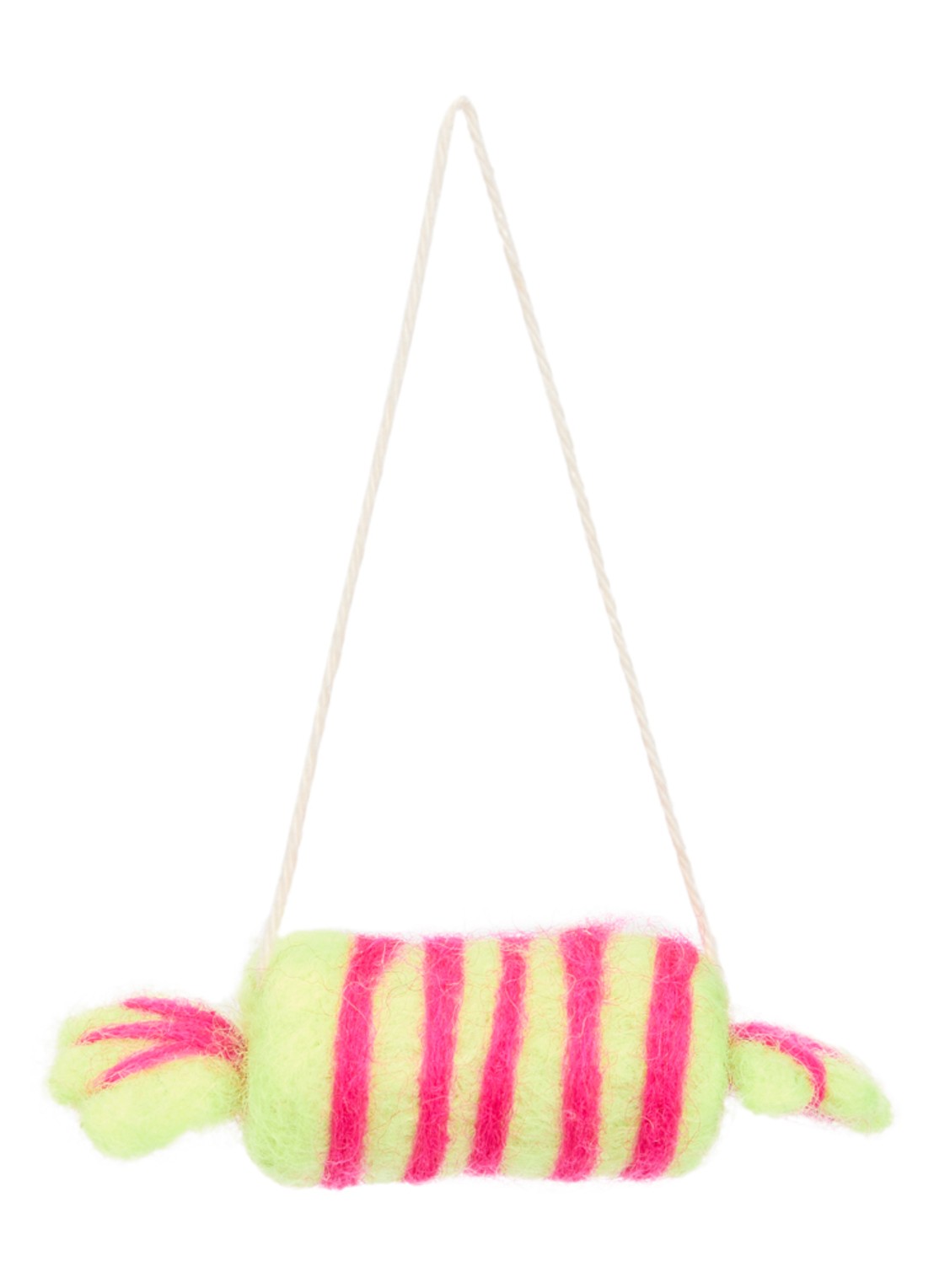Aveva Cracker kersthanger 3 cm - voorkant 2 neonroze