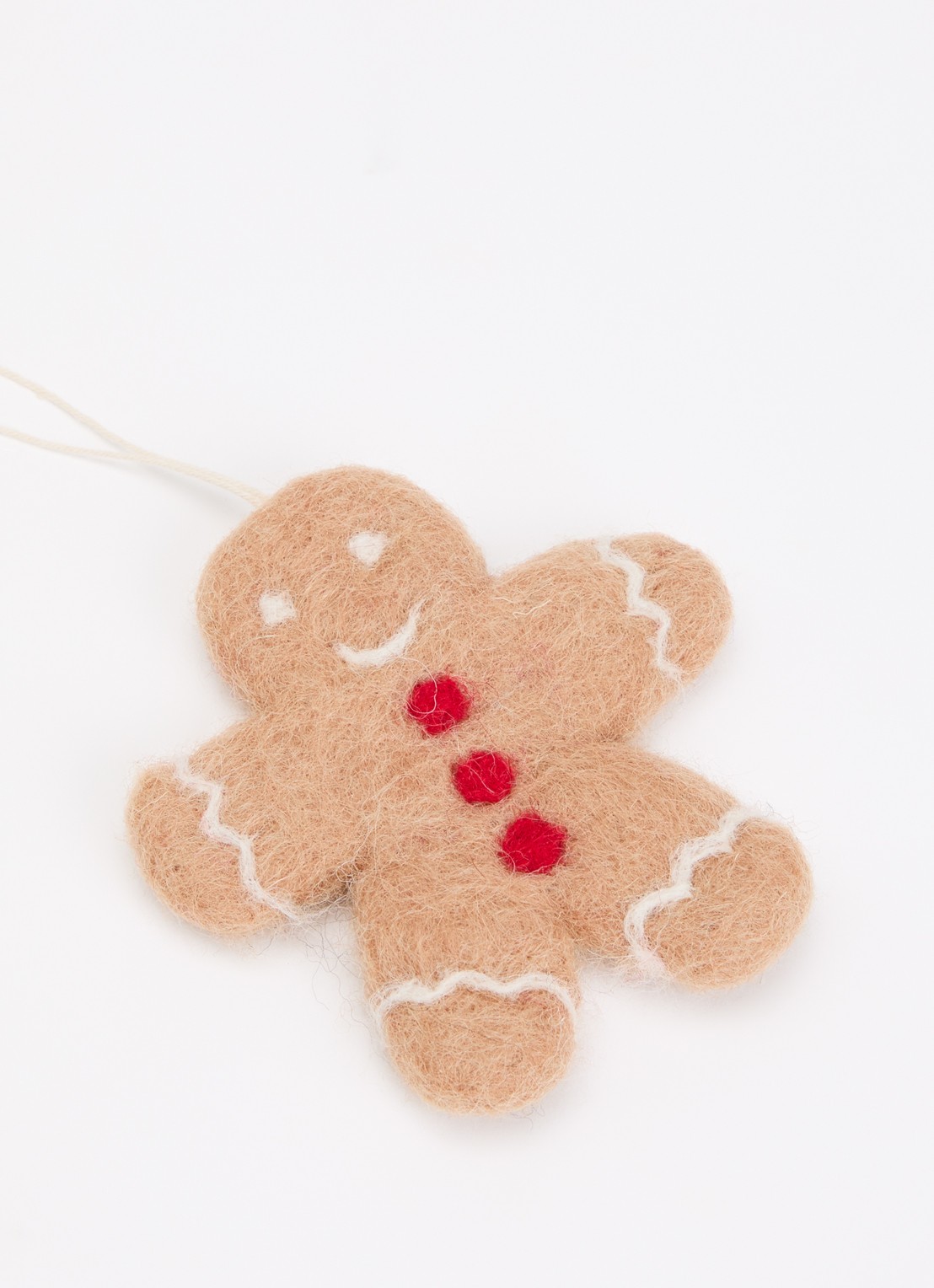 Aveva Gingerbread kersthanger 8,5 cm - detail lichtbruin
