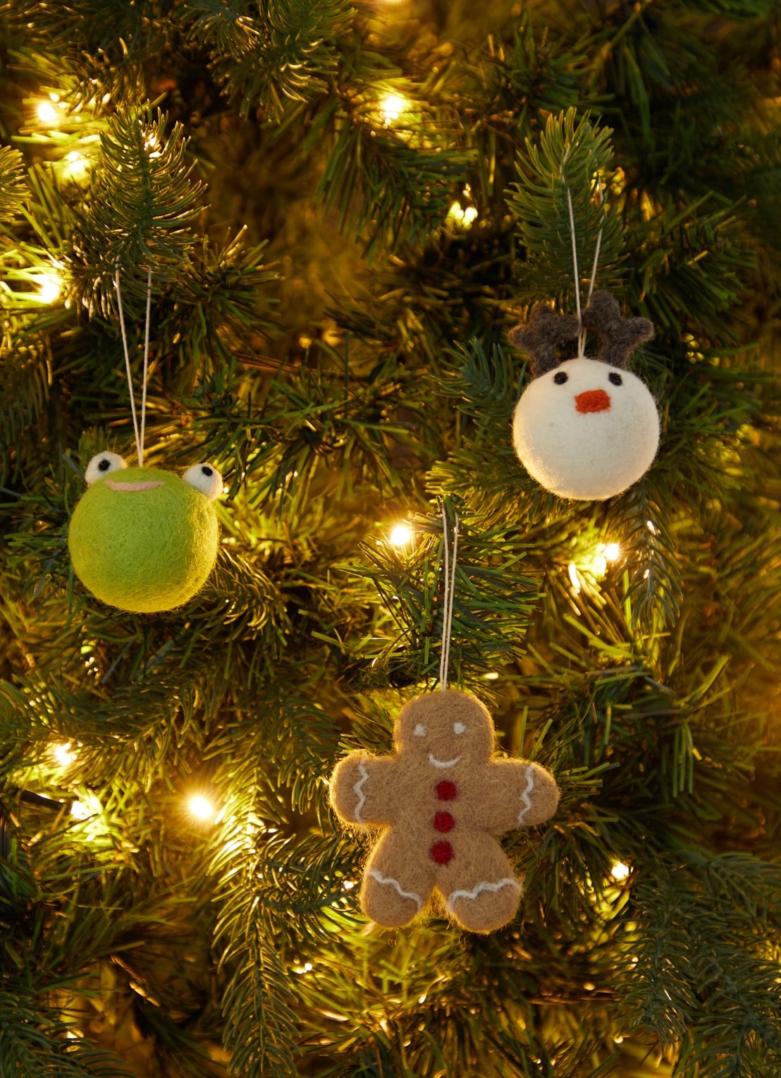 Aveva Gingerbread kersthanger 8,5 cm - voorkant 3 lichtbruin