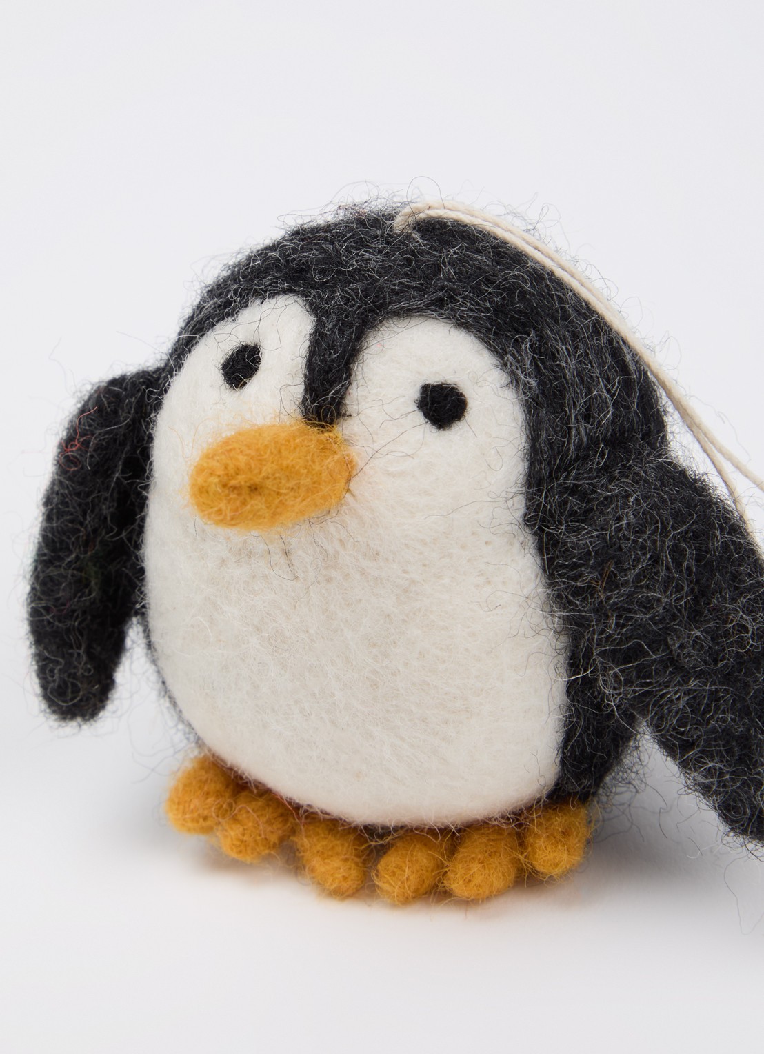 Aveva Pinguin kersthanger 7 cm - detail 3 donkergrijs
