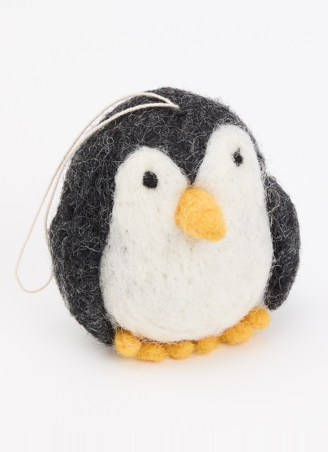 Aveva Pinguin kersthanger 7 cm - detail donkergrijs