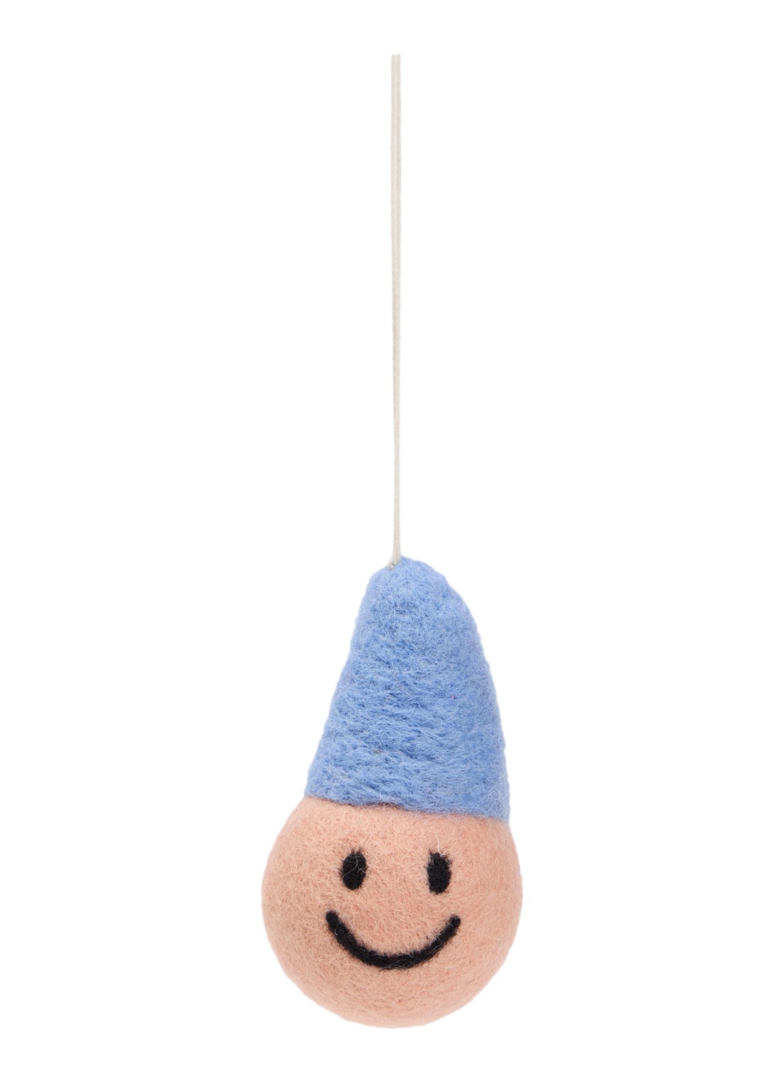 Aveva Smiley kersthanger 8 cm - voorkant 2 multicolor