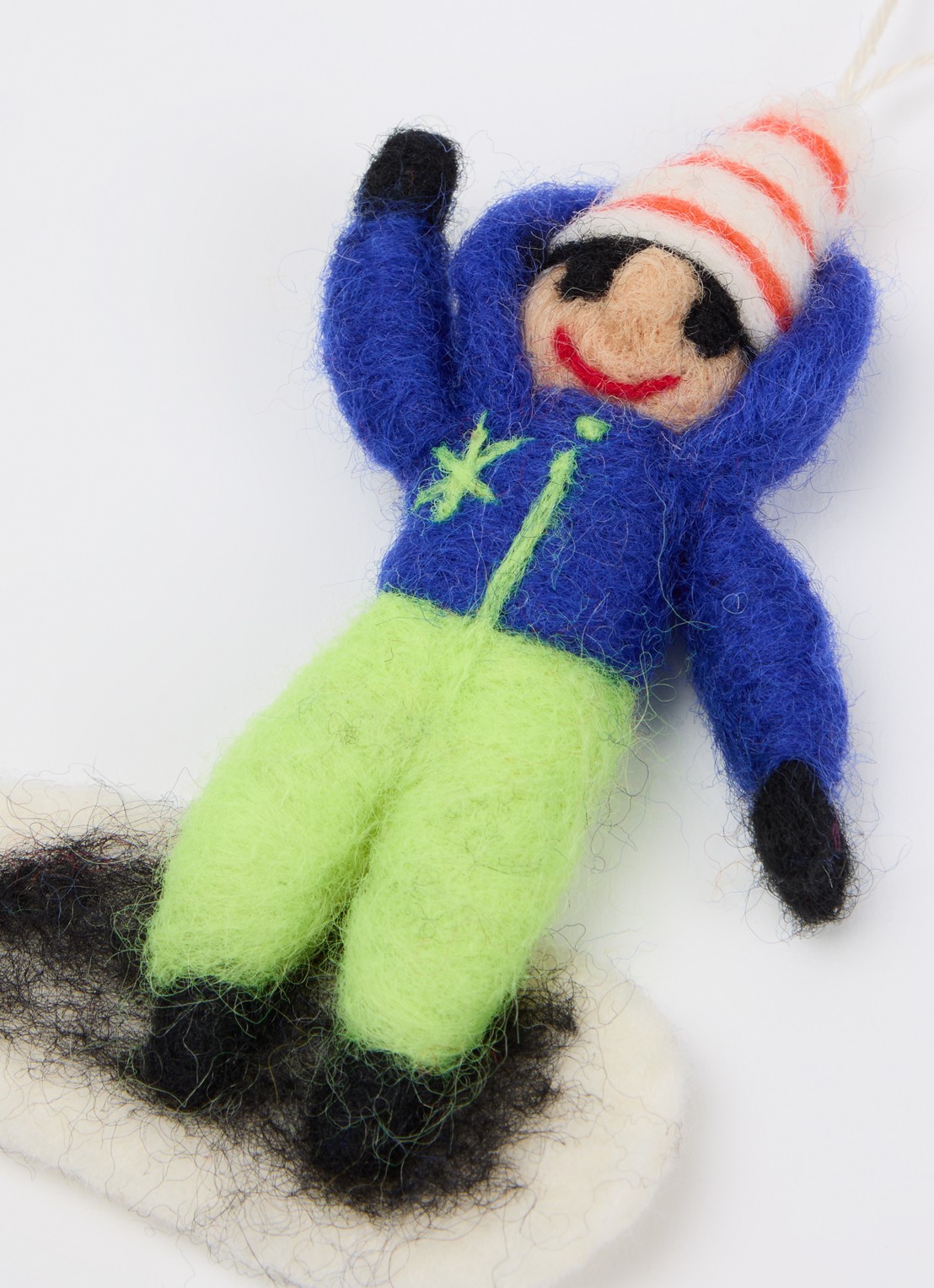 Aveva Snowboard kersthanger 13 cm - detail donkerblauw