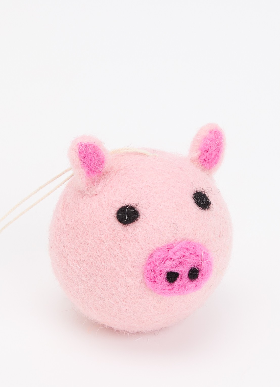 Aveva Varken kersthanger 6 cm - detail roze