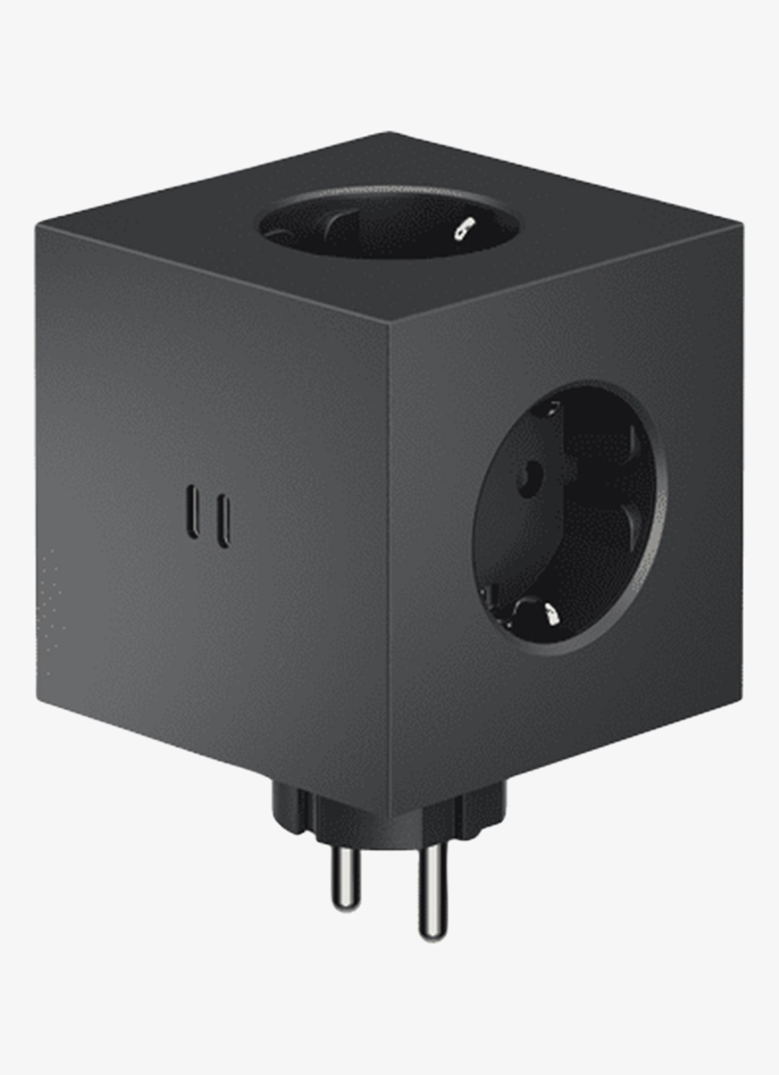 Avolt Square 2 Dual USB-C stekkerdoos 30W - voorkant zwart