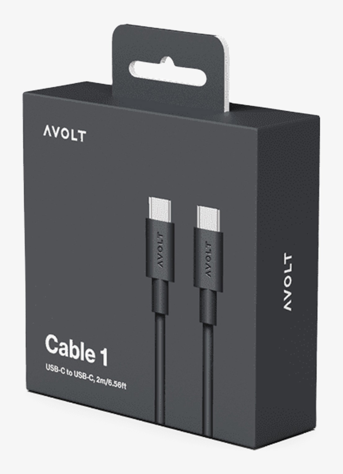 Avolt USB-C to USB-C kabel 100W - 2 meter - detail 3 zwart