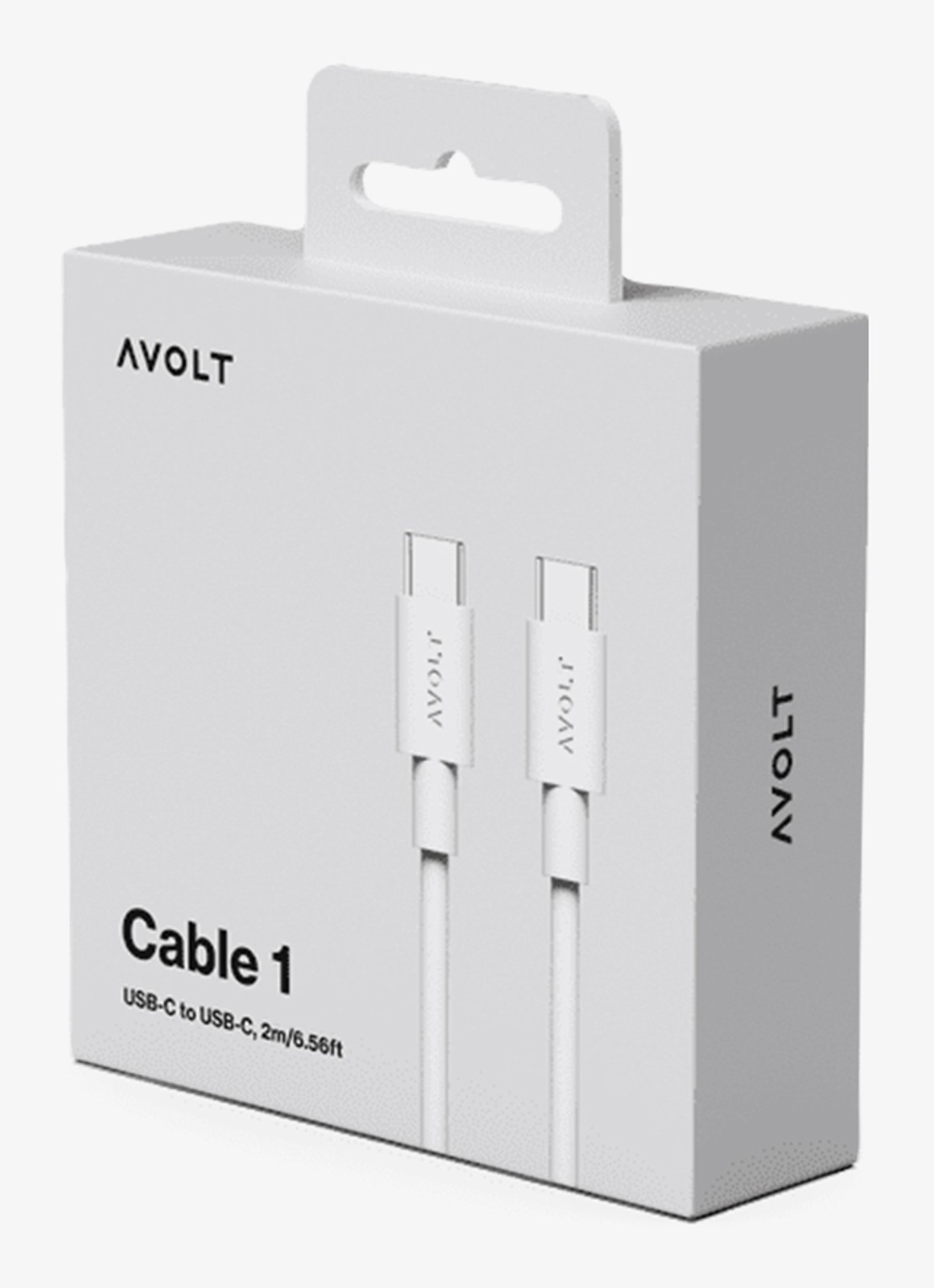 Avolt USB-C to USB-C kabel 100W - 2 meter - detail grijs