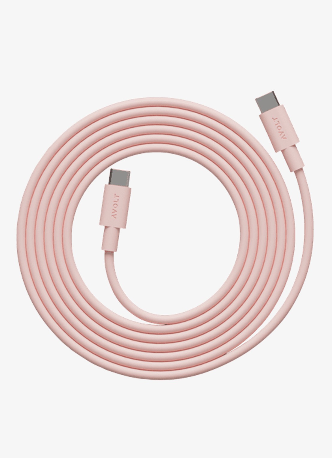 Avolt USB-C to USB-C kabel 100W - 2 meter - voorkant roze