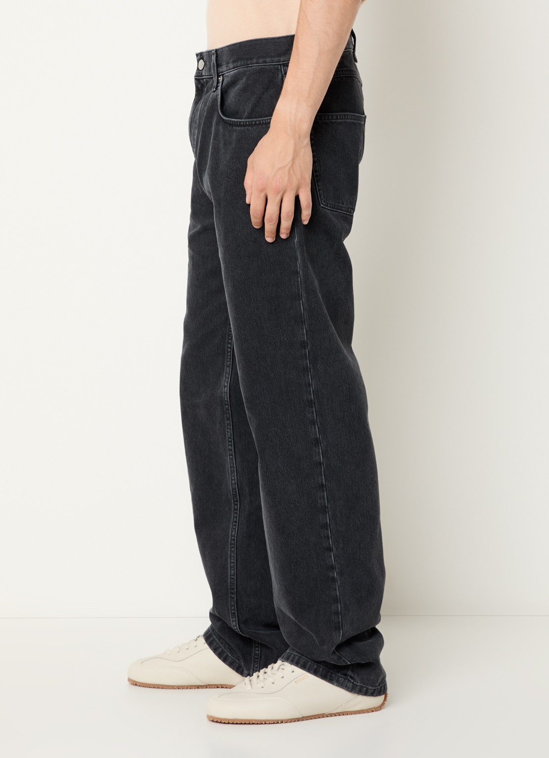 Axel Arigato Archive loose fit jeans met gekleurde wassing - detail 2 zwart