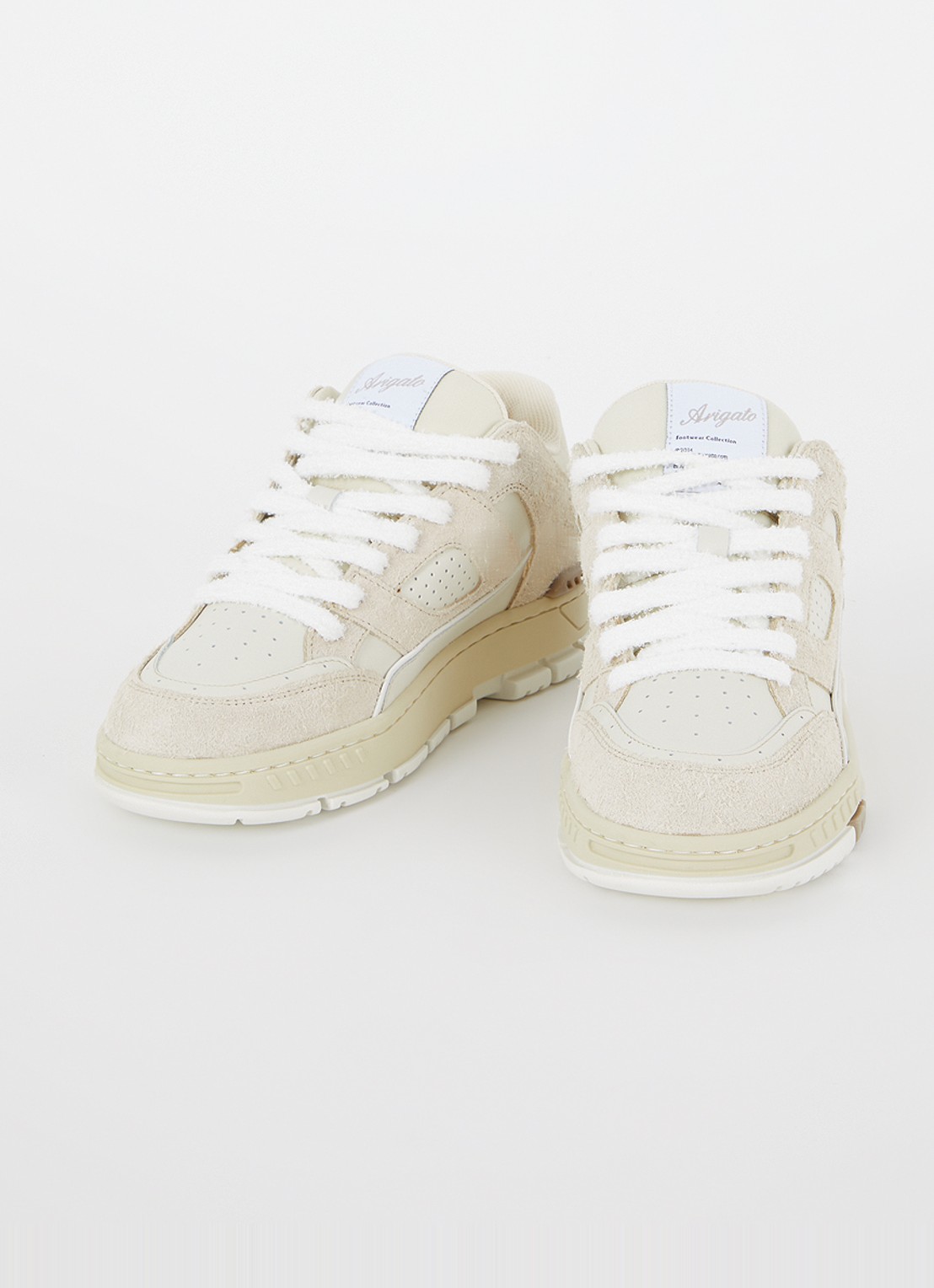 Axel Arigato Area Lo Fluffy sneaker met suède details - detail 3 beige