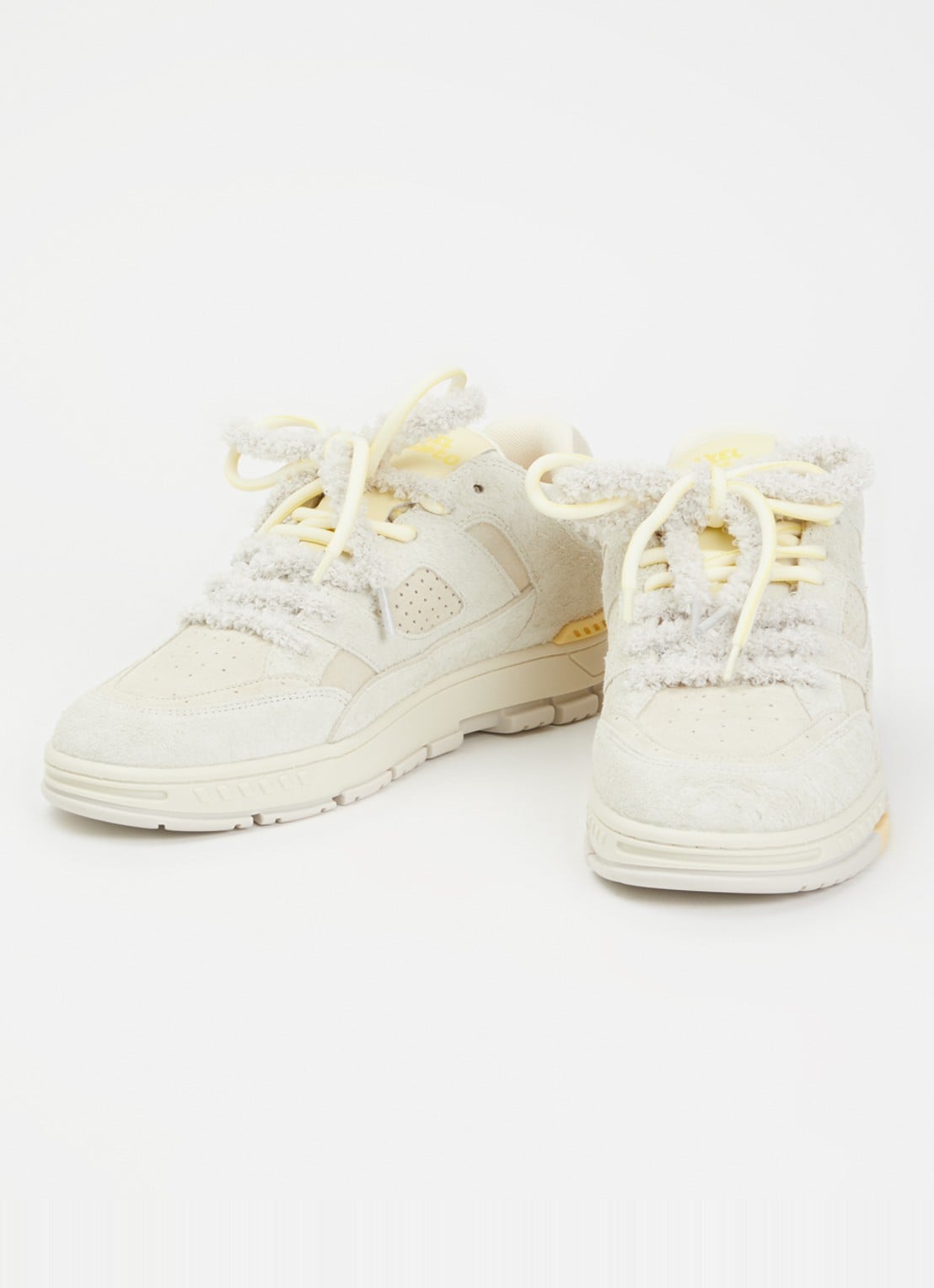 Axel Arigato Area Lo Label sneaker van leer van suède - detail 2 beige