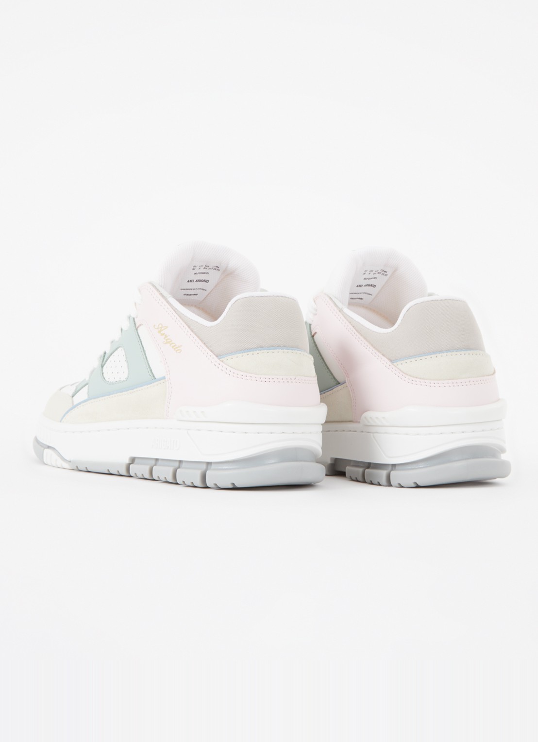 Axel Arigato Area Lo sneaker van leer  - achterkant 3 zeegroen
