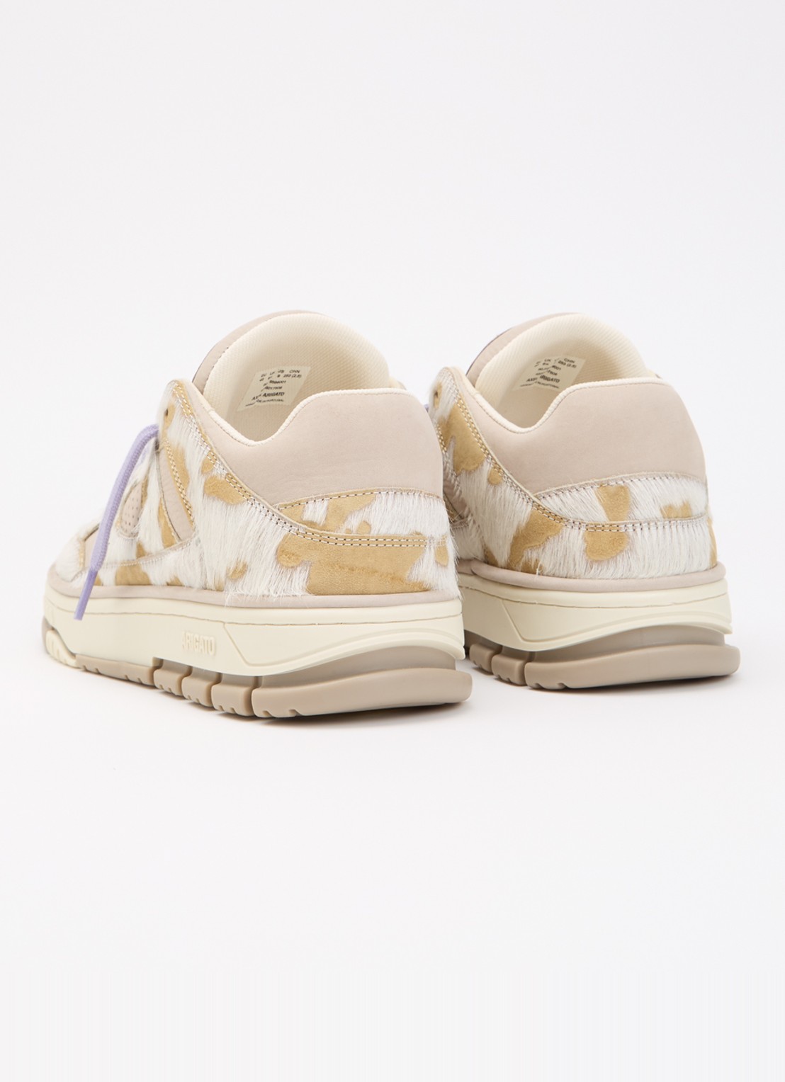 Axel Arigato Area Lo sneaker van leer - achterkant beige