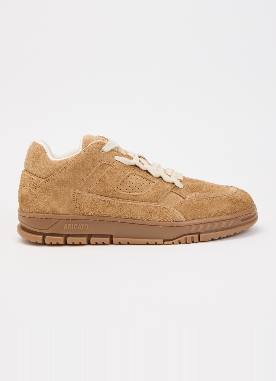 Axel Arigato Area Lo sneaker van suéde met logo  - voorkant 4 camel