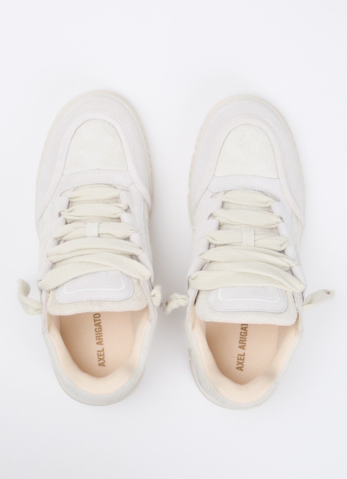 Axel Arigato Area Loop sneaker van suède - detail 5 gebroken wit