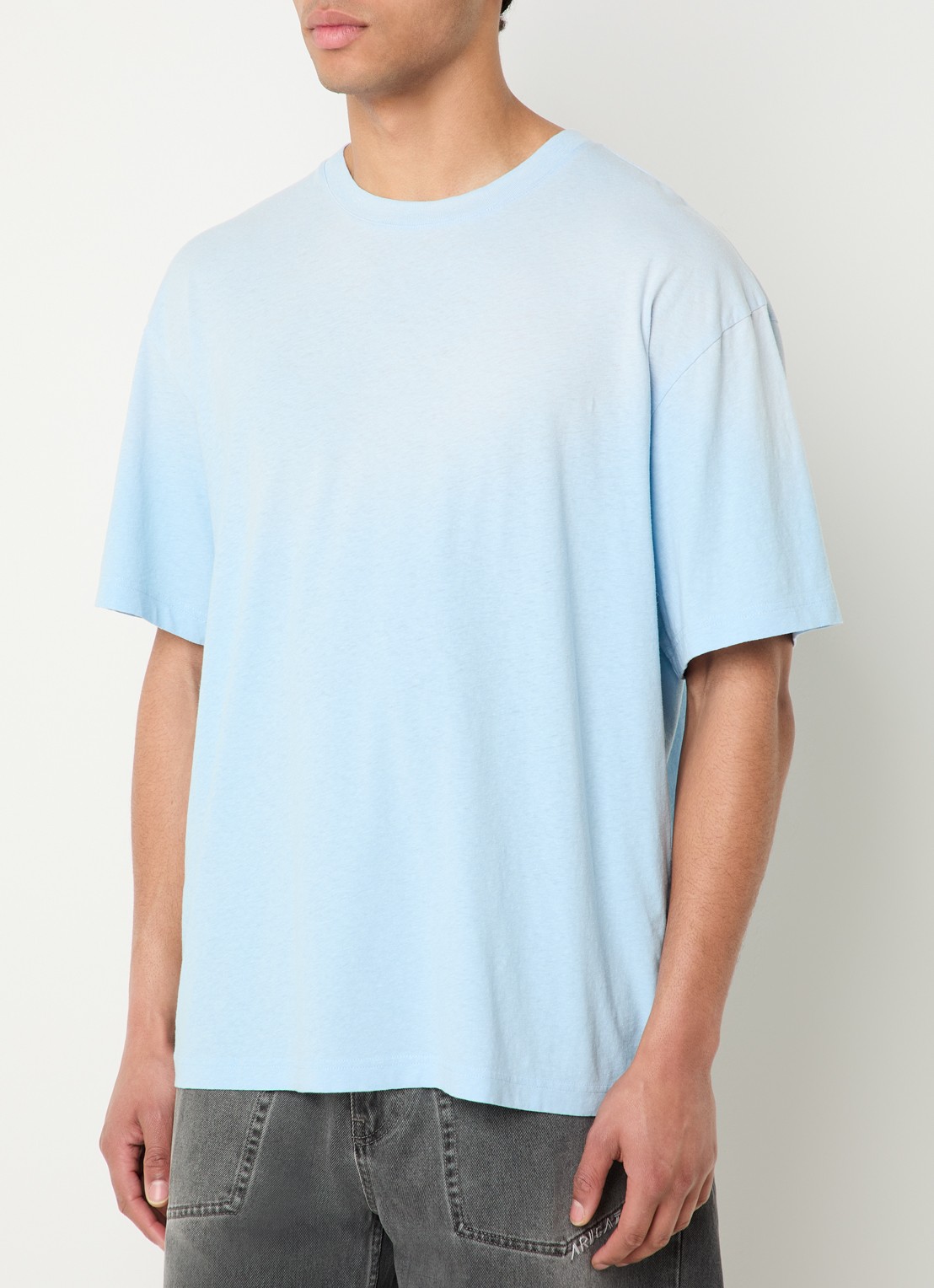 Axel Arigato Bubble T-shirt met backprint - achterkant 4 lichtblauw