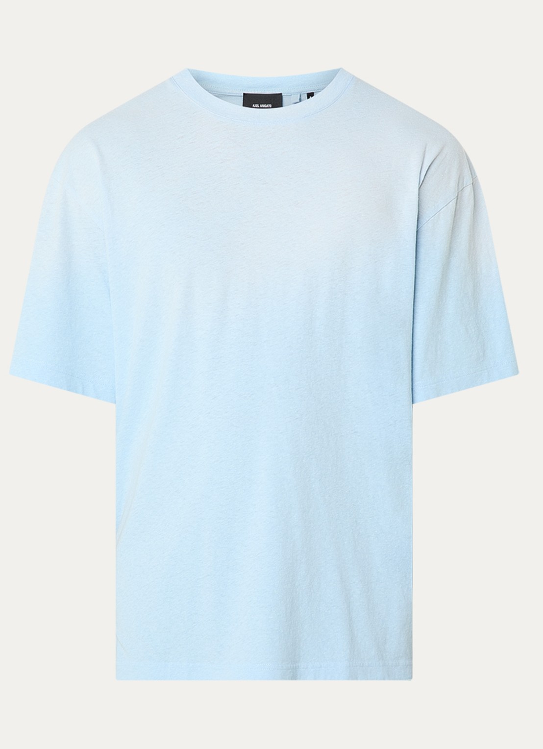 Axel Arigato Bubble T-shirt met backprint - voorkant 2 lichtblauw