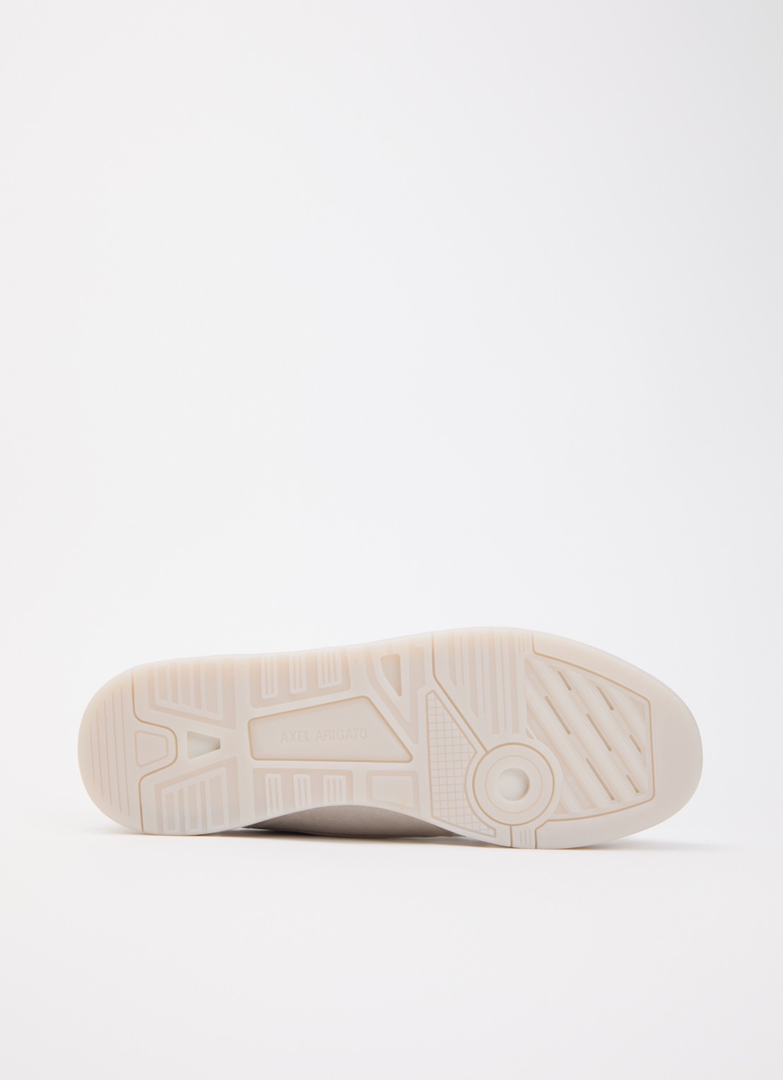 Axel Arigato Clay sneaker van leer met details van suède - detail 4 lichtgrijs