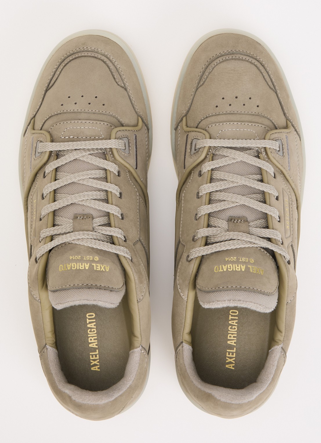 Axel Arigato Clay sneaker van leer - detail 4 donkerbeige