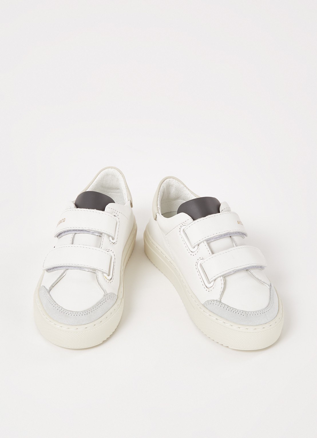 Axel Arigato Clean 90 sneaker van leer met borduring - voorkant 4 wit
