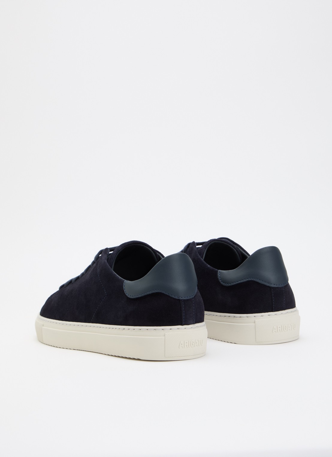 Axel Arigato Clean 90 sneaker van suède met logo - achterkant 2 blauw